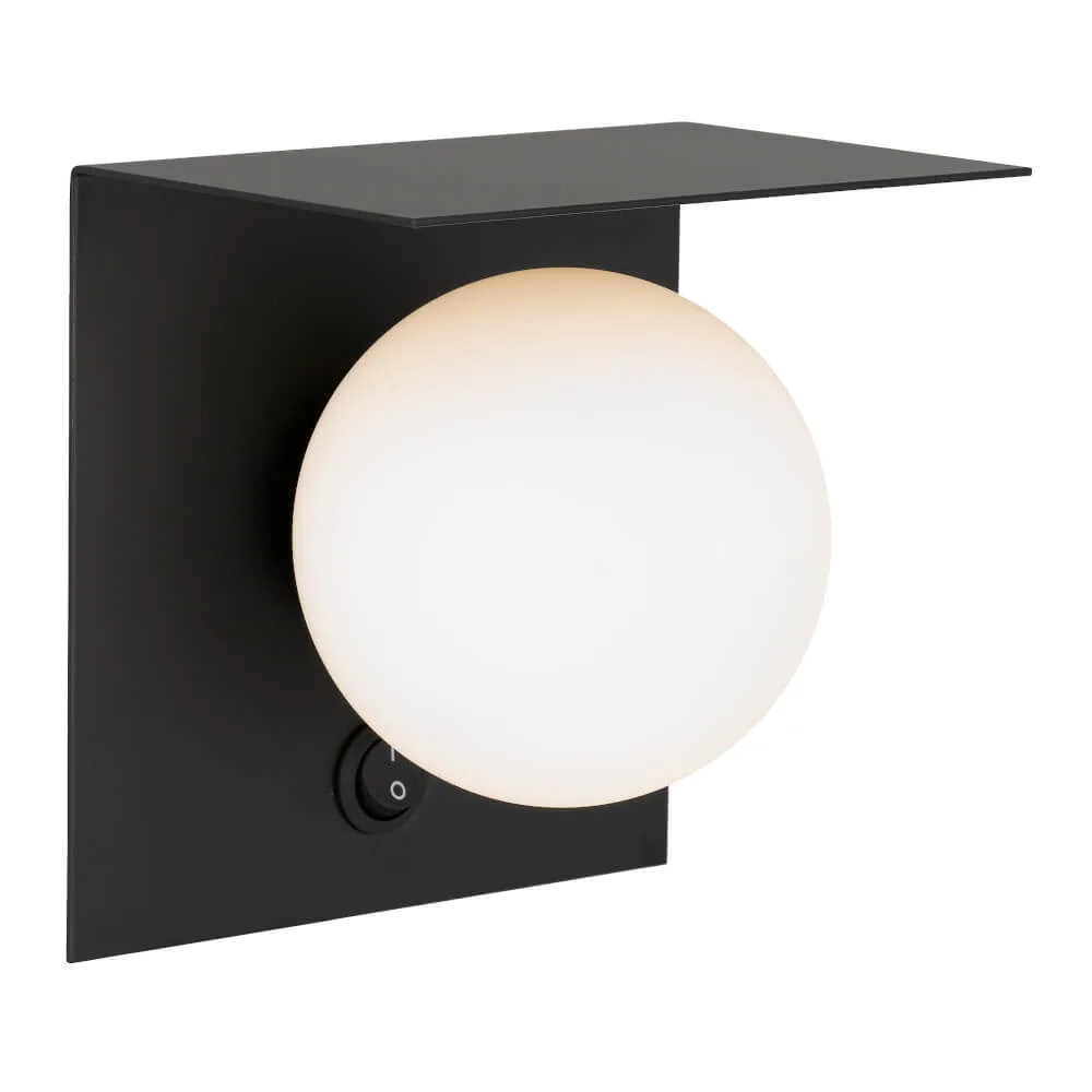 OLIO 1 LIGHT WALL LIGHT-BLACK