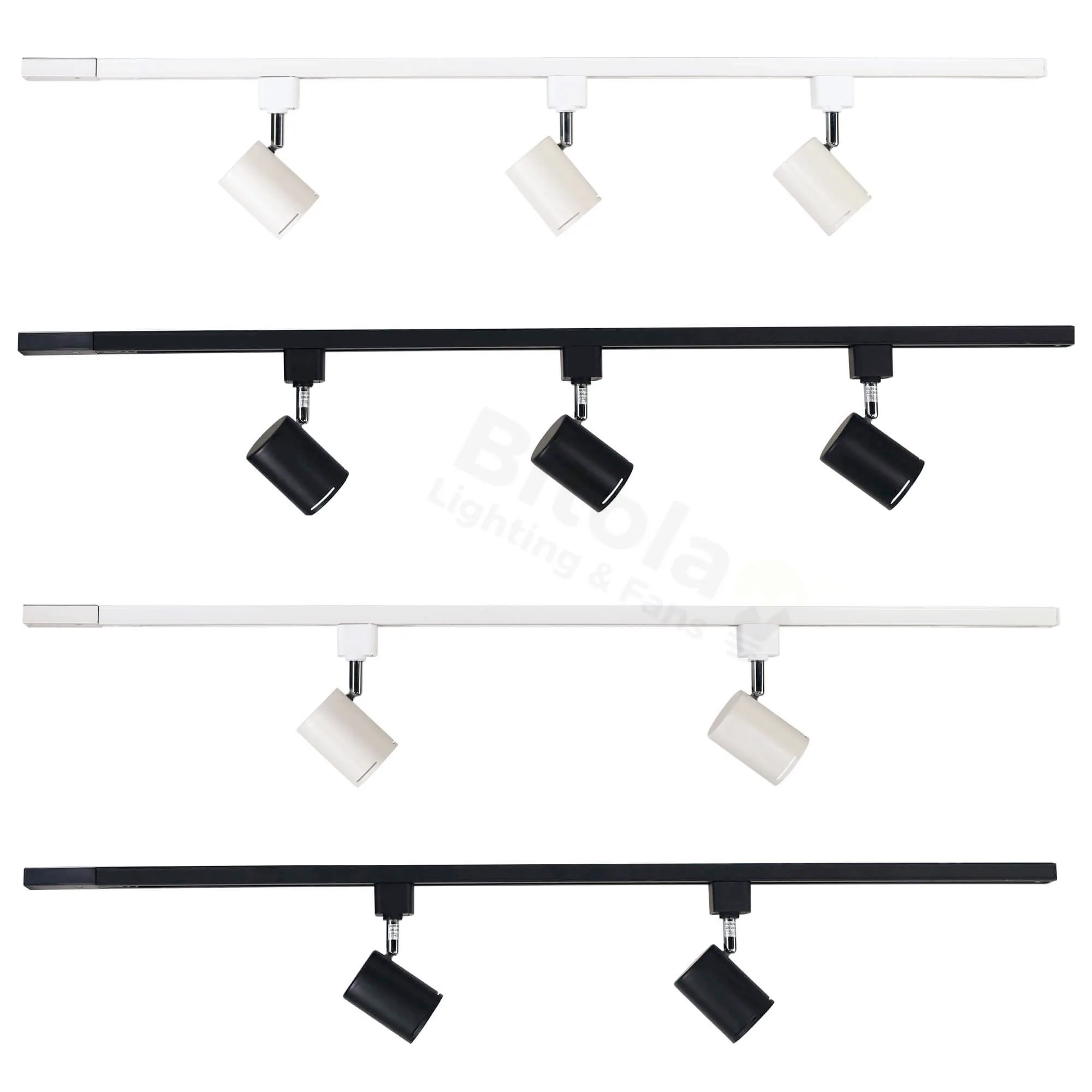 Oriel Baril Track Kit - 2 or 3 Light LED Track Spotlights on 1 Metre Track