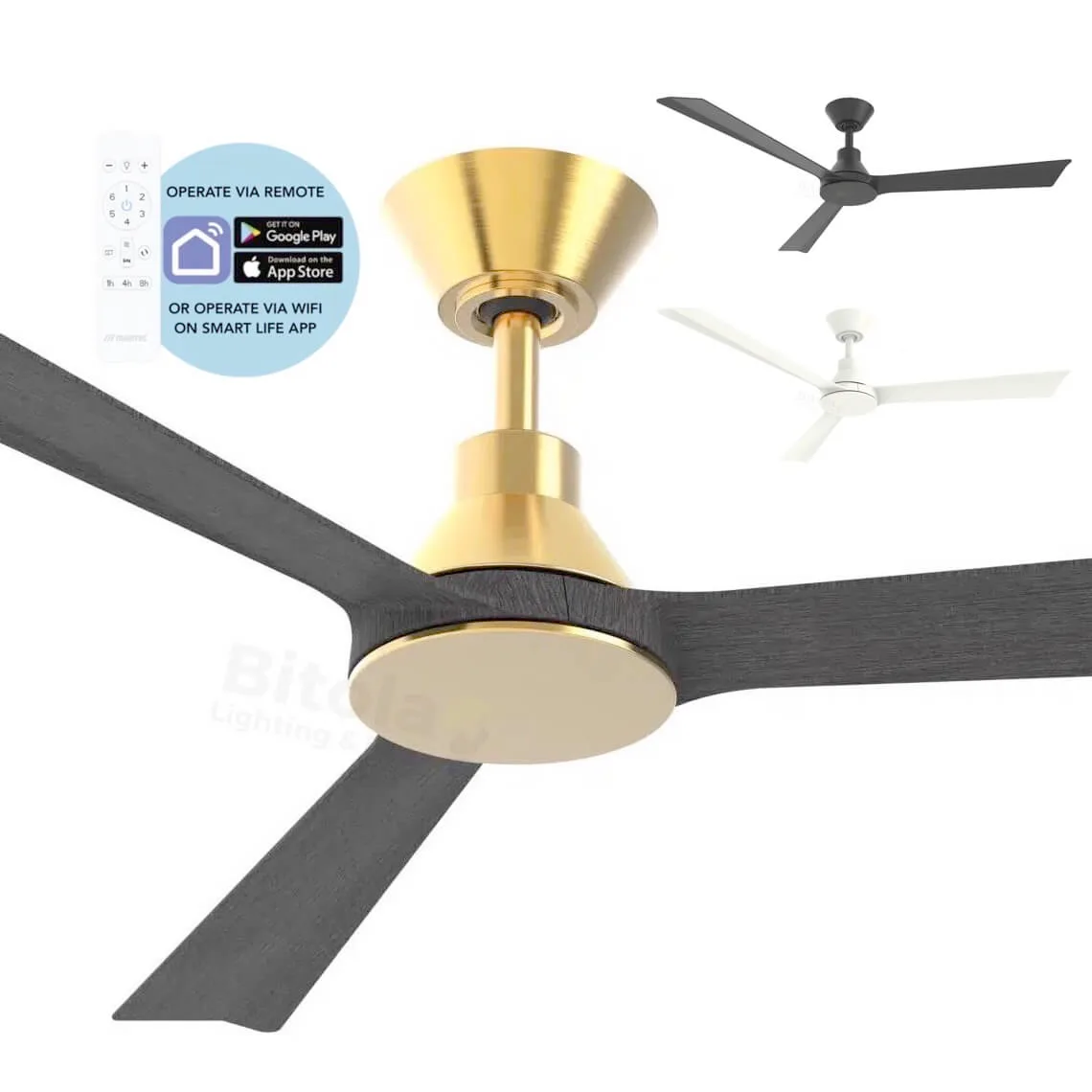 Martec Riviera 52" DC Smart Ceiling Fan with Remote