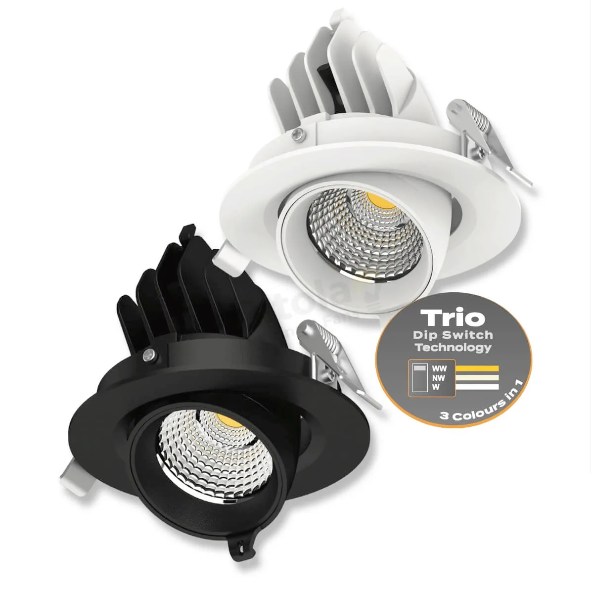 Domus Scoop-13 Trio 13w Downlight with up to 45° Tilt