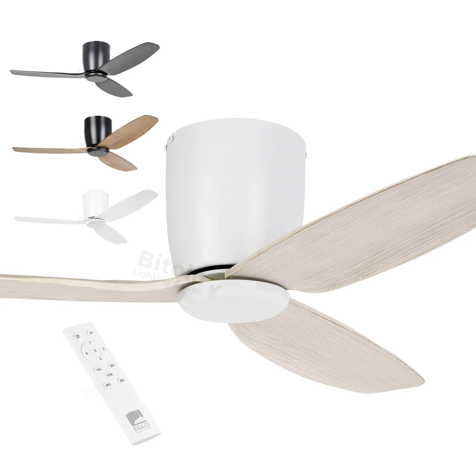 Eglo Seacliff 44" DC Ceiling Hugger Fan with Remote