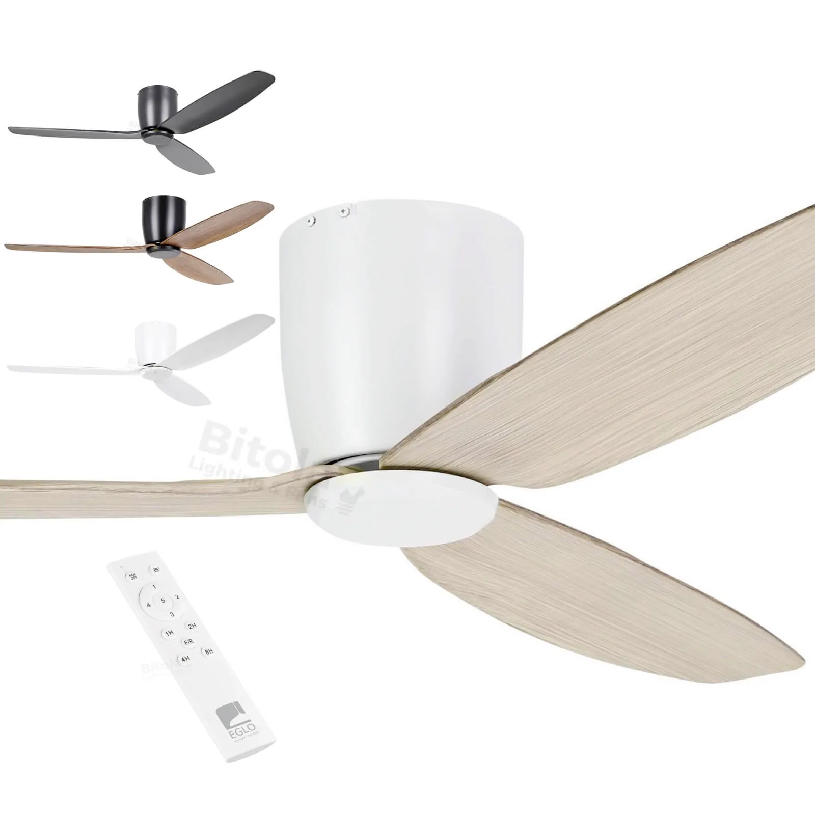 Eglo Seacliff 52" DC Ceiling Hugger Fan with Remote