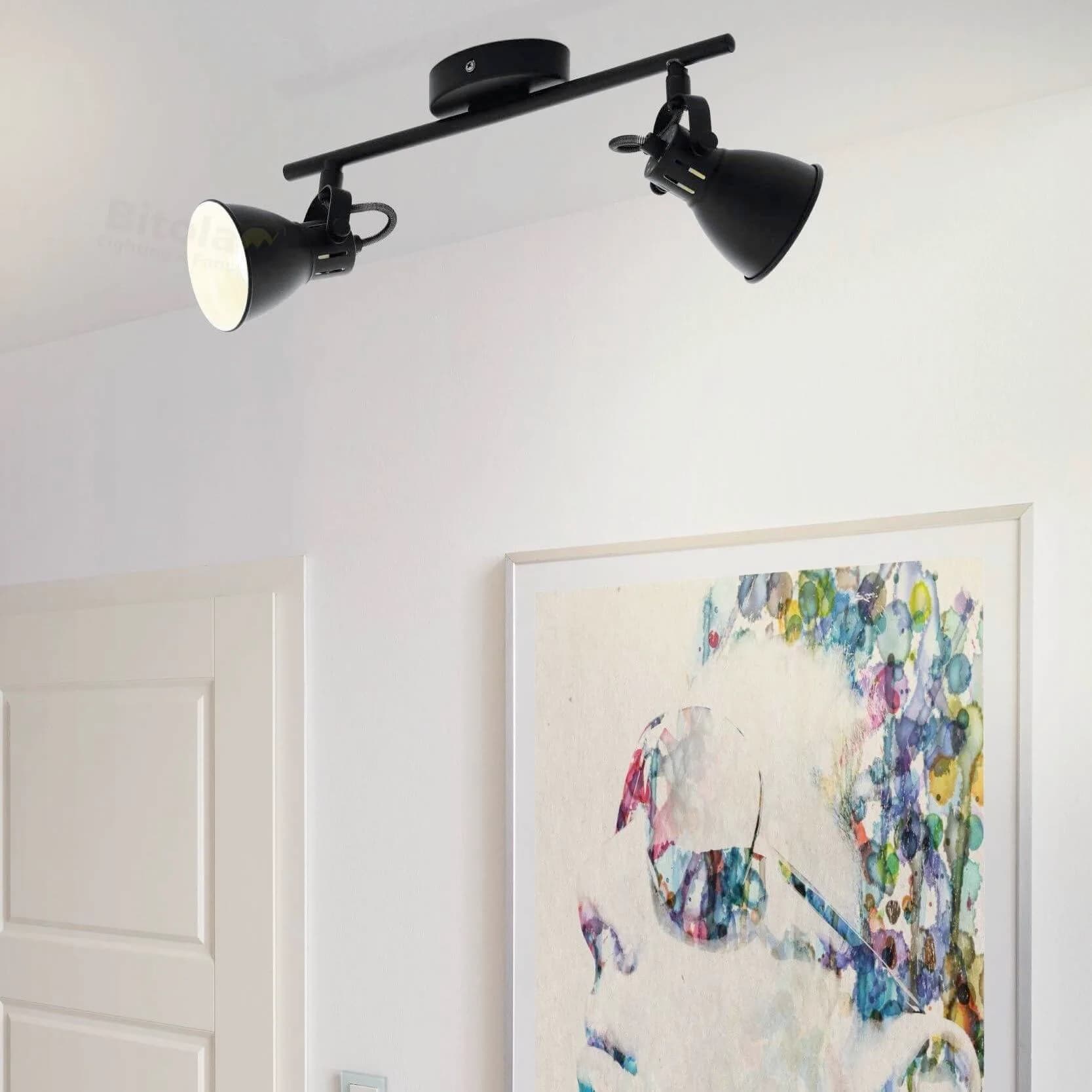 Eglo Seras 2 Light 2 x 5w LED Interior Spotlight Bar