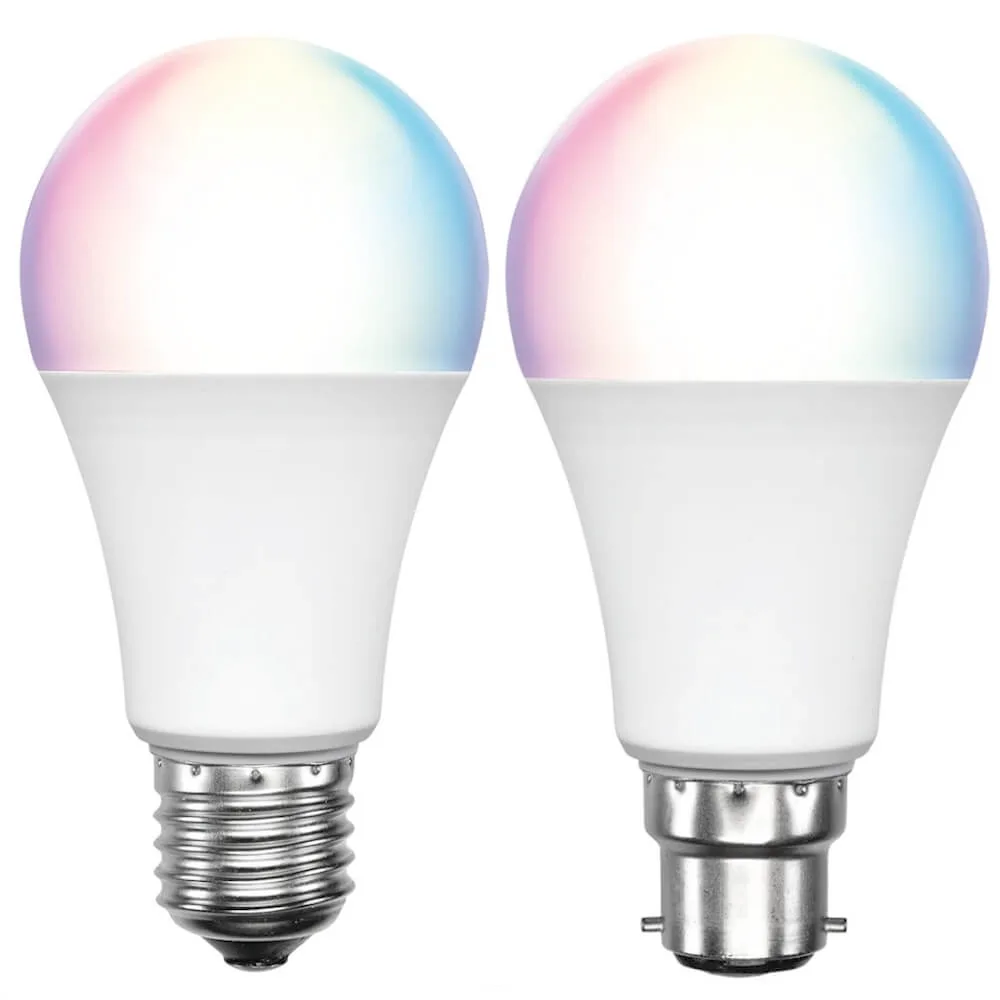 Brilliant 9w Smart WiFi A60 LED RGB + Warm White Biorhythm Globe