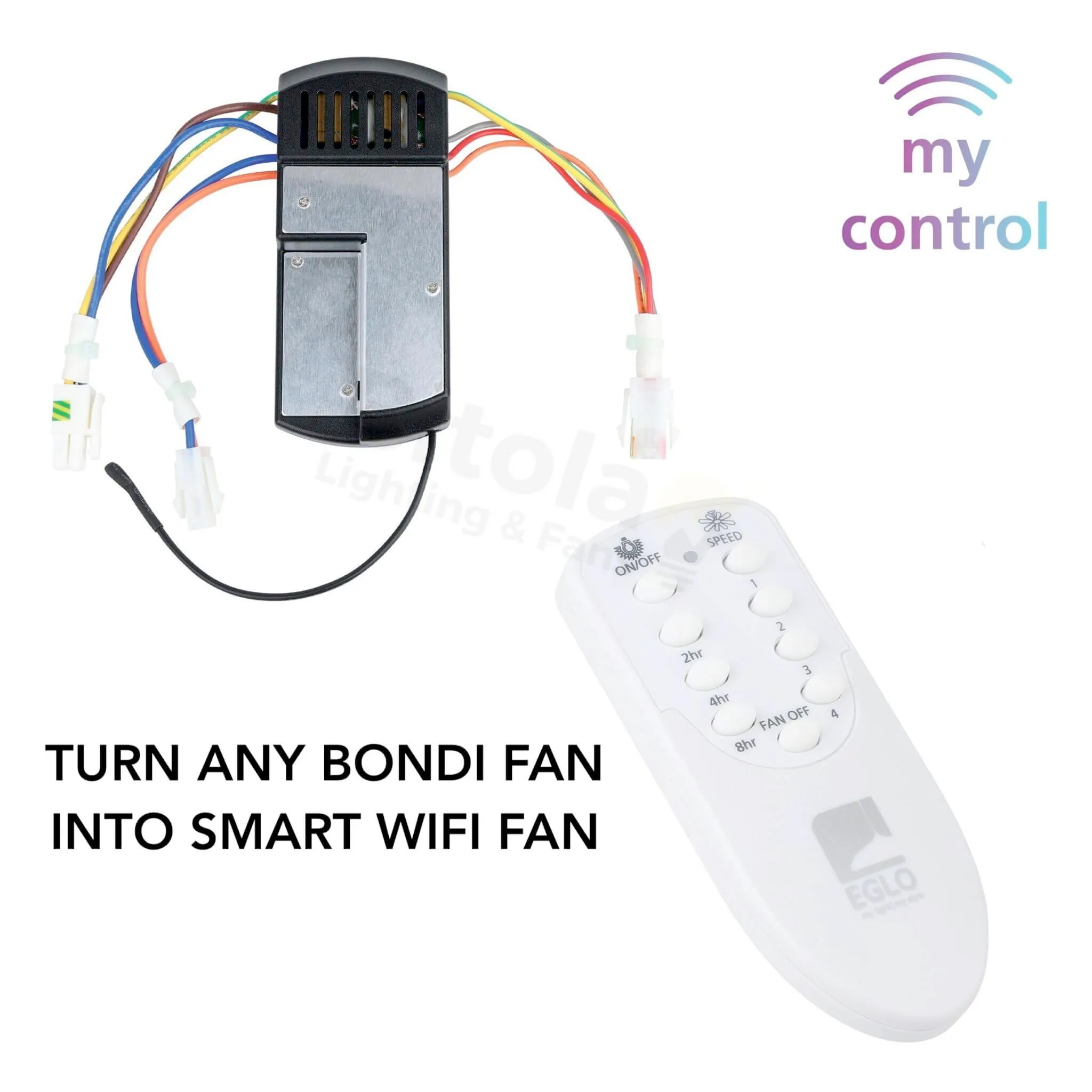 Eglo Bondi My Control Smart WiFi Remote Control Kit for Bondi Ceiling Fan!