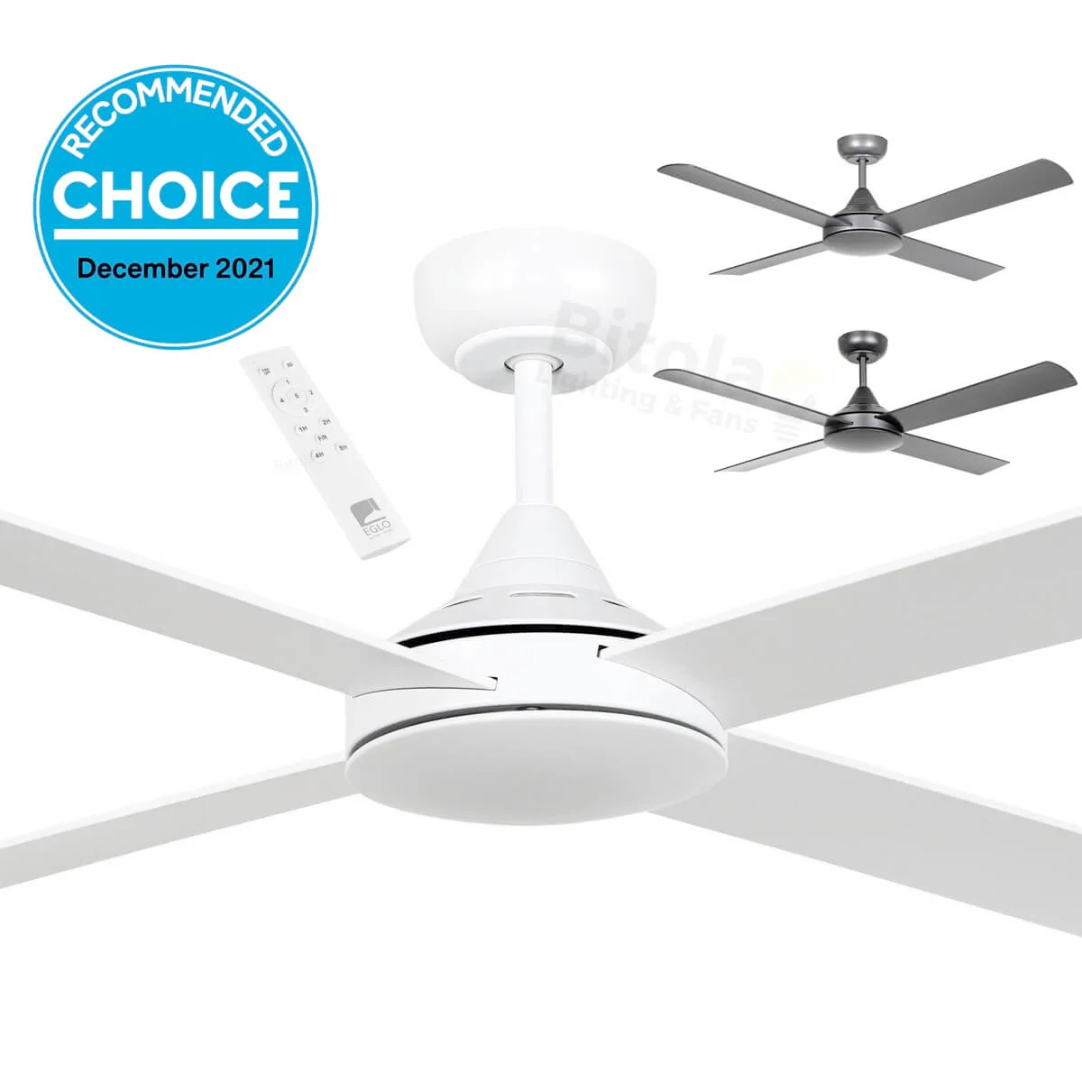 Eglo Stradbroke 48" DC Ceiling Fan with Remote - No Light