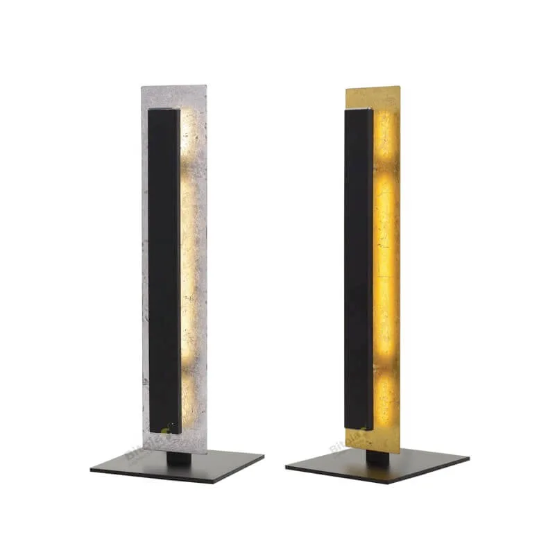 Telbix Serano 9w LED Table Lamp in Black with Gold or Silver