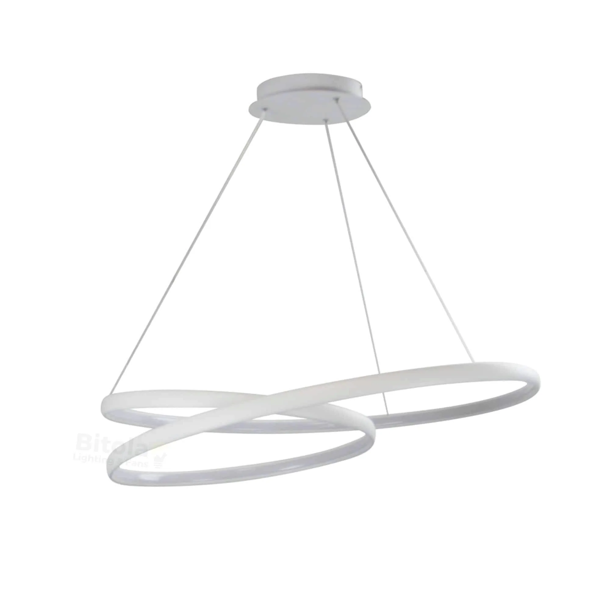 Oriel Infinity 50w LED Ceiling Pendant Light in White