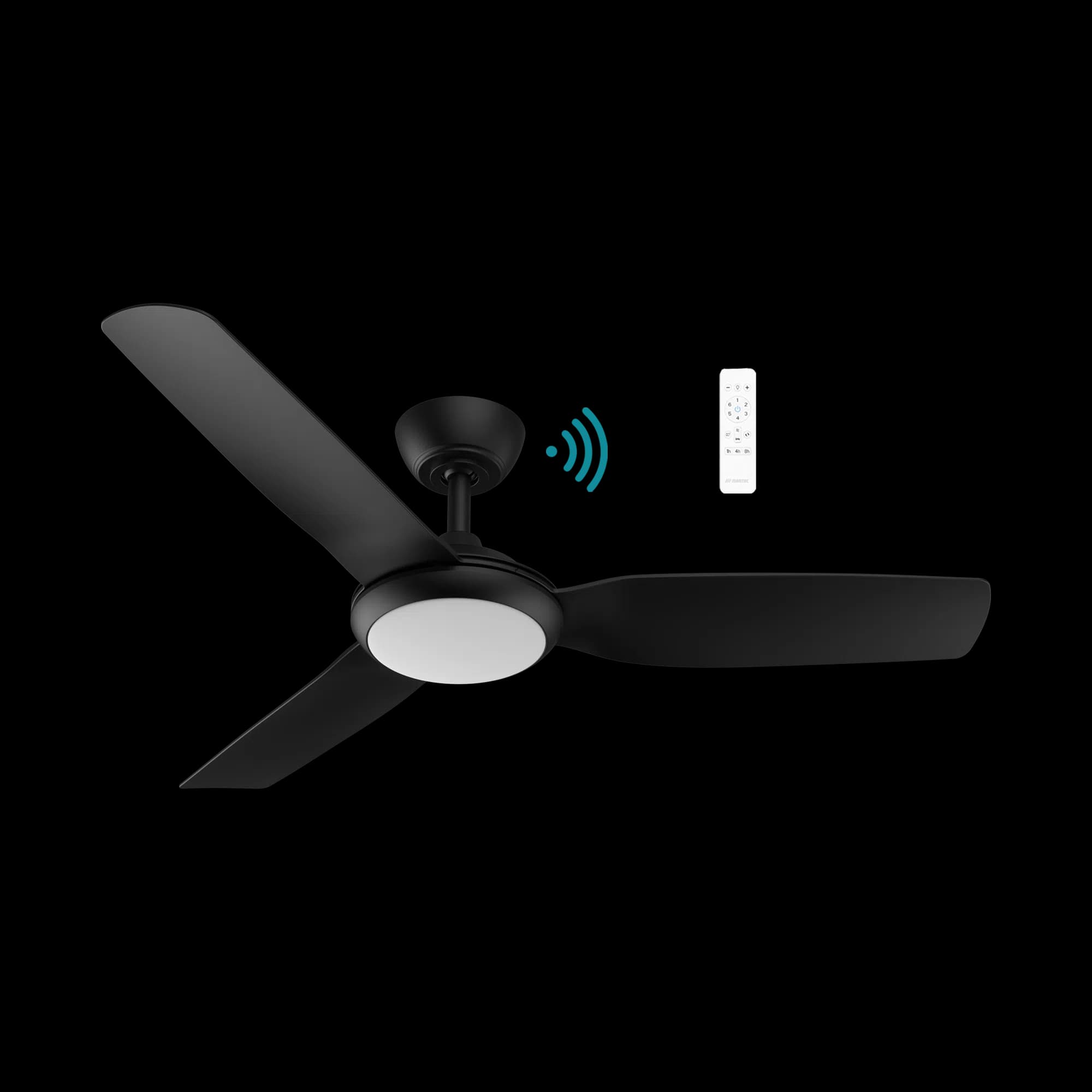 Martec Viper DC 132cm 3 Blade Smart Ceiling Fan with Light