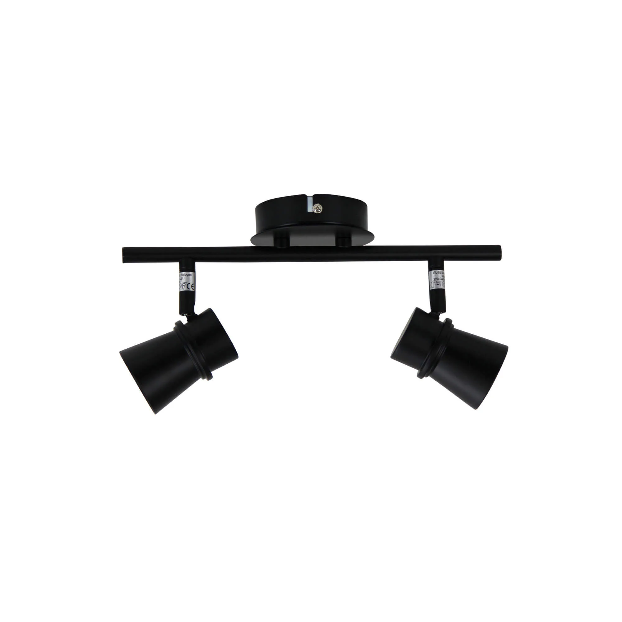 Oriel Yarra 2 Light LED Ready Adjustable Spotlight GU10 Black