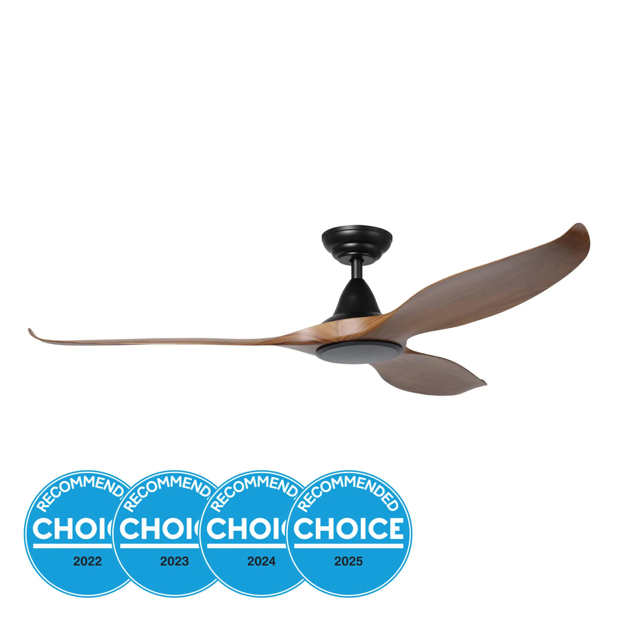 Eglo Noosa 60" 150cm DC Fan Black & New Teak