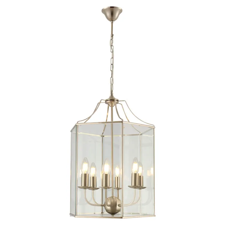 COUGAR LIGHTING ARCADIA 6LT PENDANT S/CHROME