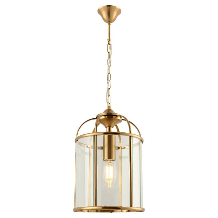 COUGAR LIGHTING CLOVELLY 1LT PENDANT GOLD