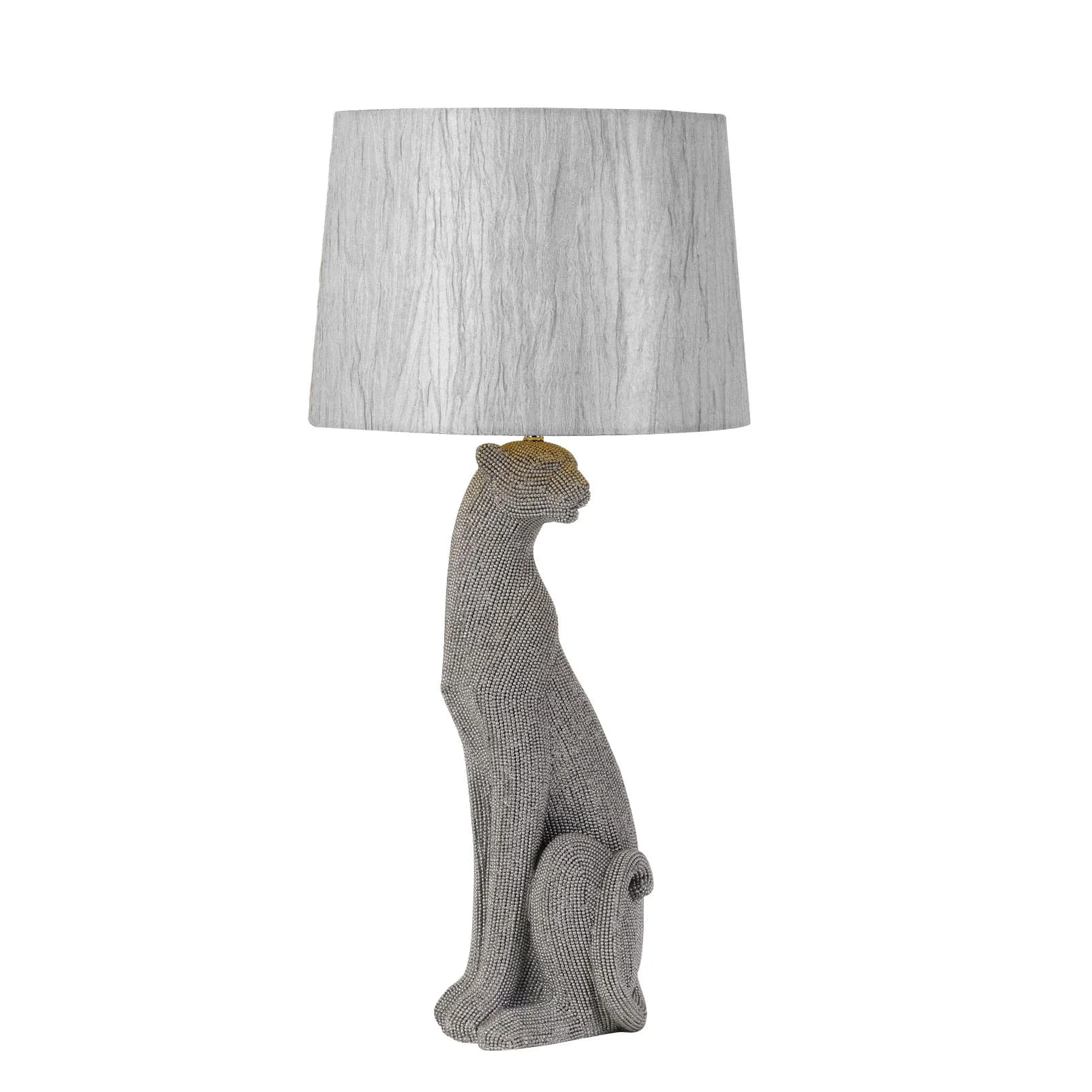 Telbix Nala Ceramic Table Lamp in Silver
