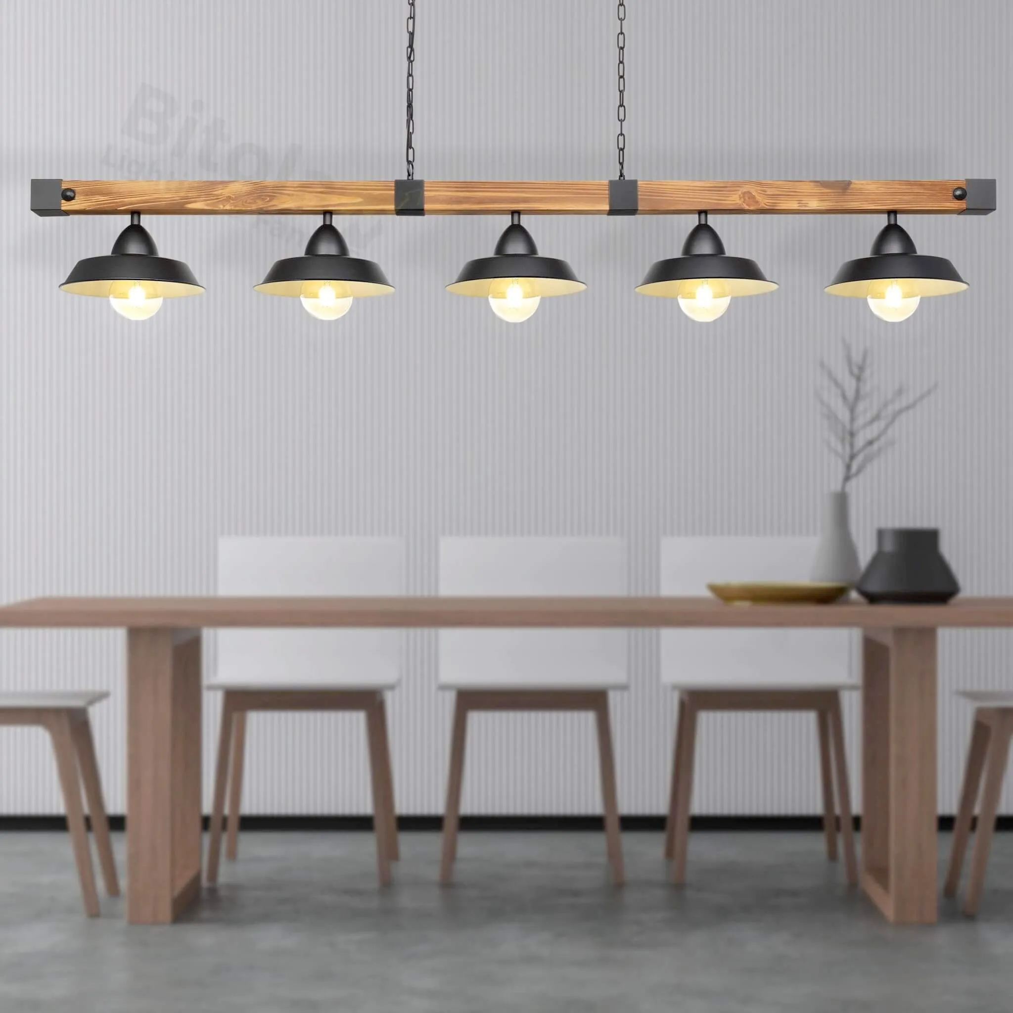 Eglo Oldbury 5 Light Rustic Style Ceiling Pendant