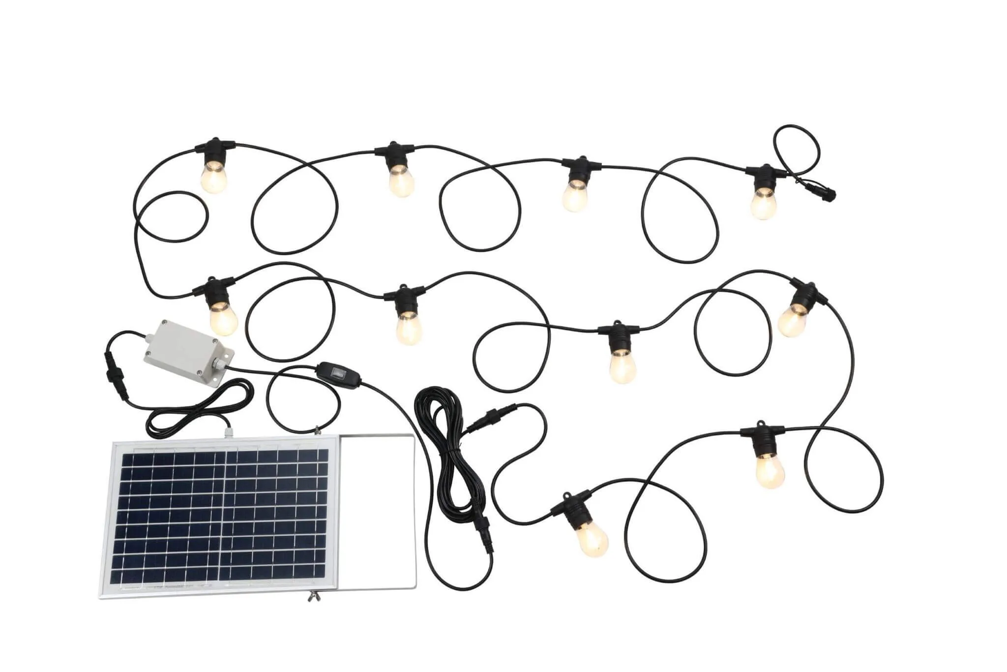 Eglo Festoon-2 Solar Kit Black