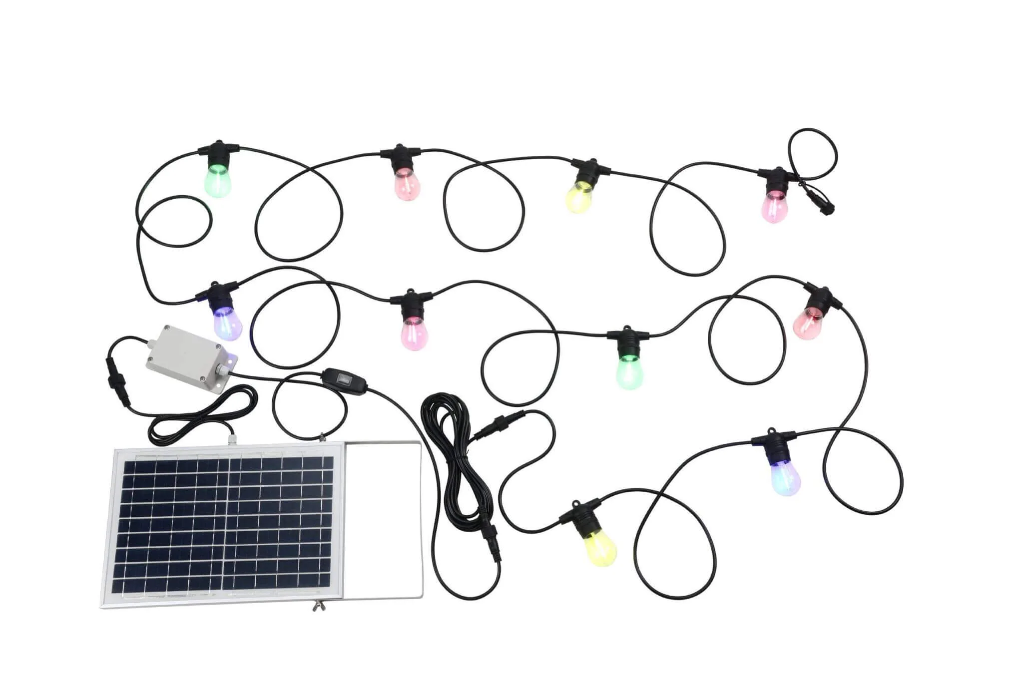 Eglo Festoon-2 Solar Kit Mult-Colour Black