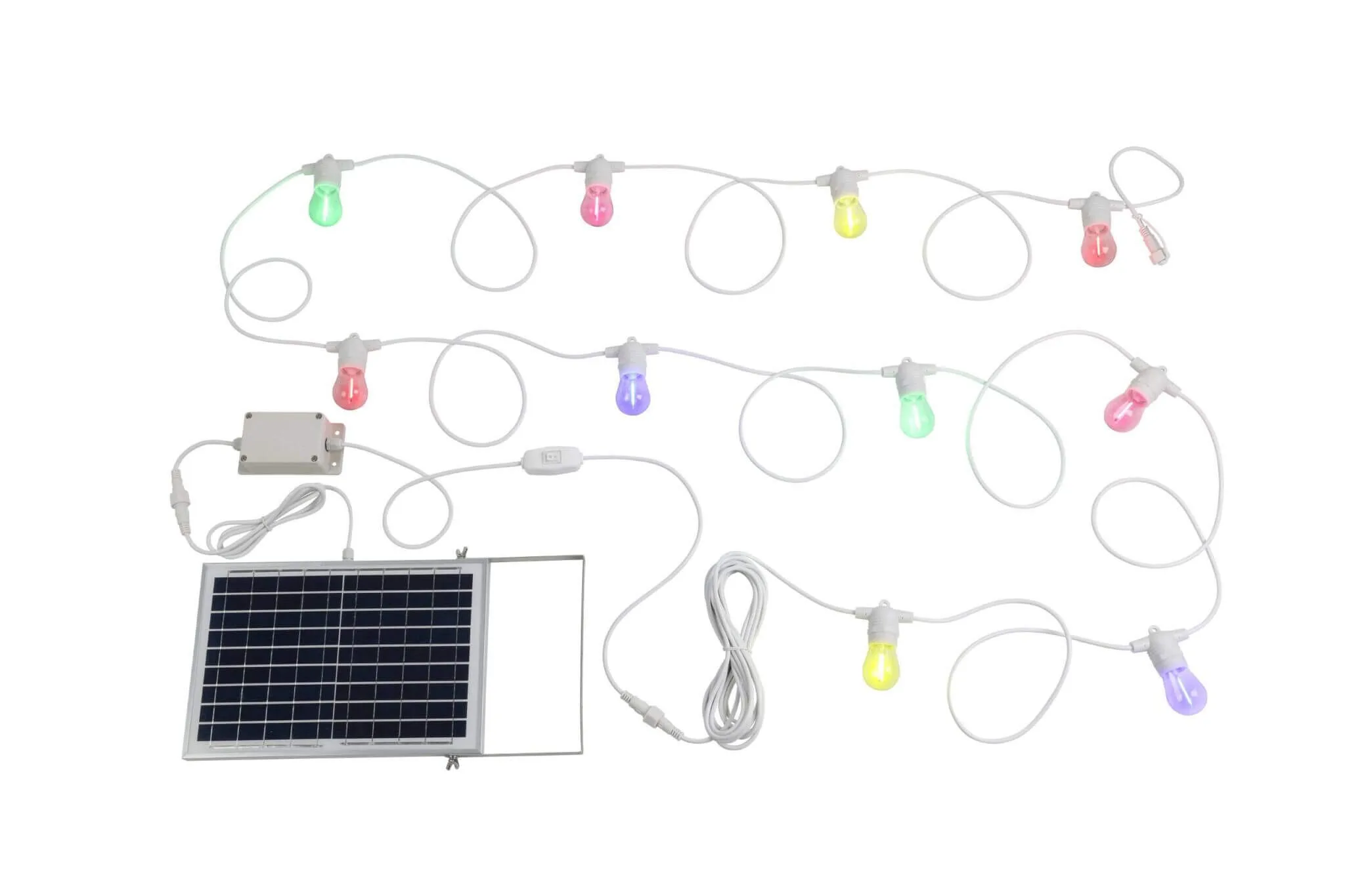 Eglo Festoon-2 Solar Kit Mult-Colour White