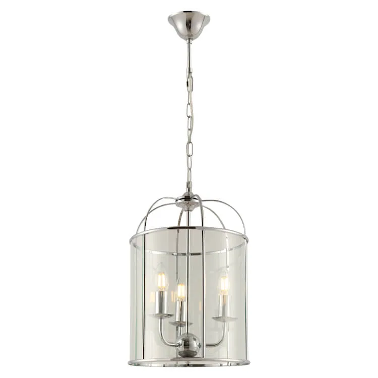 COUGAR LIGHTING CLOVELLY 3LT PENDANT CHROME