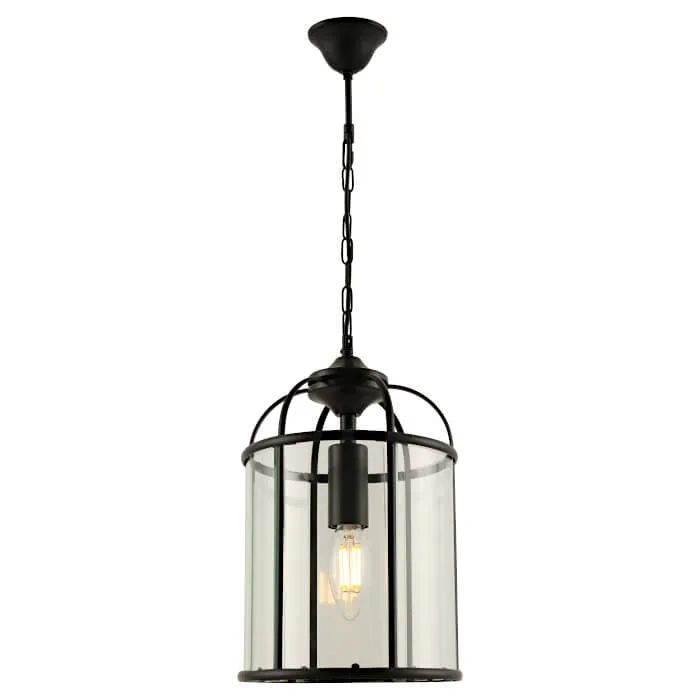 COUGAR LIGHTING CLOVELLY 1LT PENDANT BLACK
