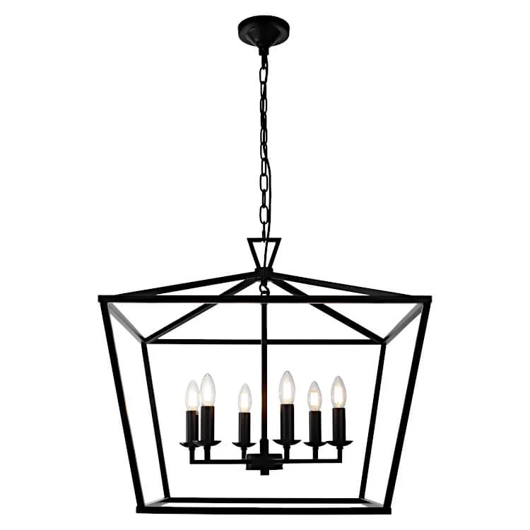 COUGAR PERIGAN 6LT PENDANT BLACK