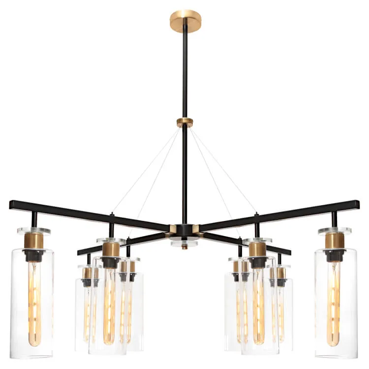 Cougar Lighting 8 Light Pendant Black