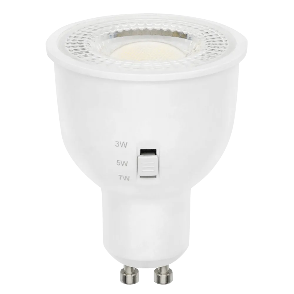SAL GU10 LAMP 240V 7/5/3W 3/4/6K 60DEGREES DIMMABLE