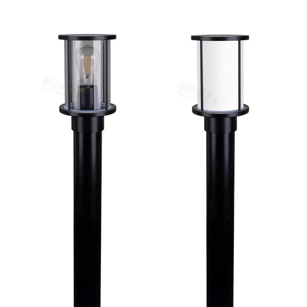 Domus BL-400 Kit Top & Post Garden Bollard Light - Clear or Frost