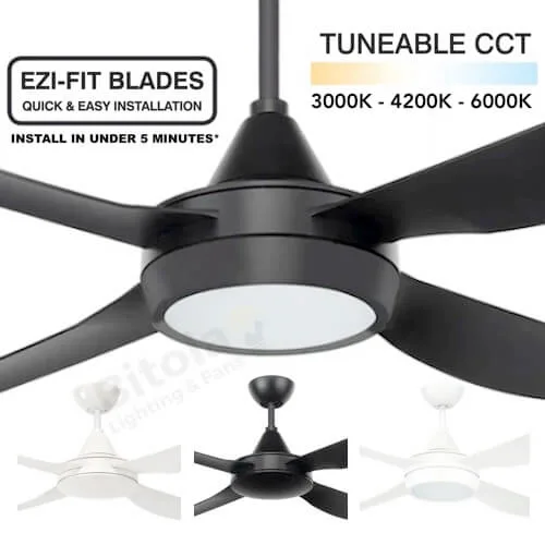 Brilliant Vector AC Ceiling Fan in 48" 52" 56"