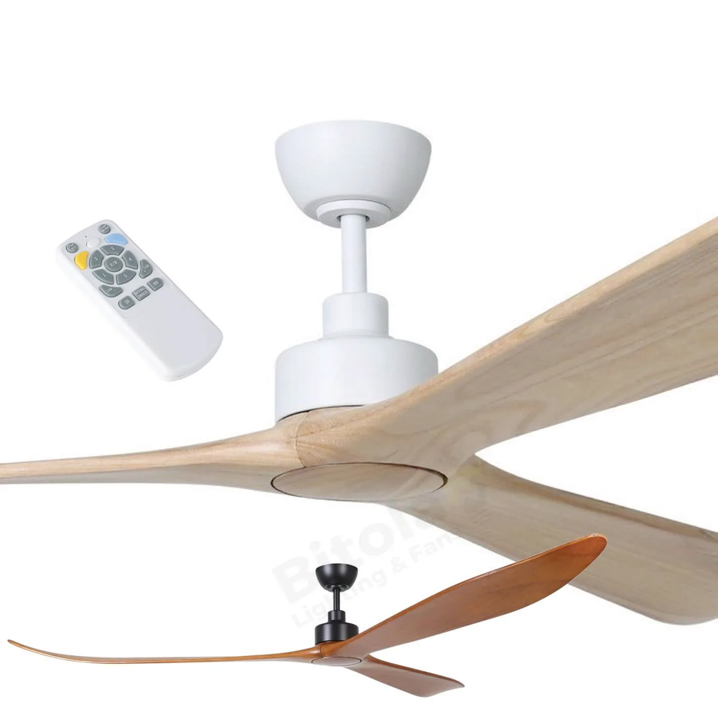 Eglo Currumbin 100" Large JUMBO 3 Blade DC Ceiling Fan with Remote