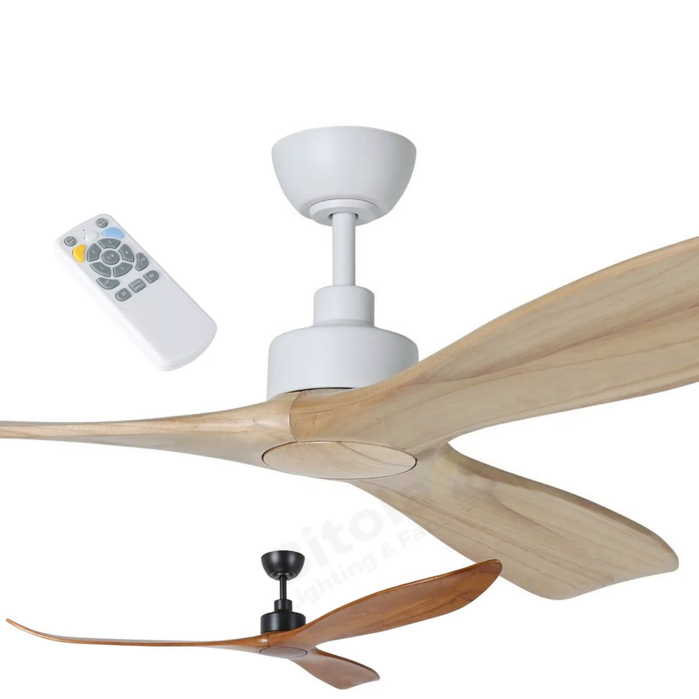 Eglo Currumbin 80" Large 3 Blade DC Ceiling Fan with Remote