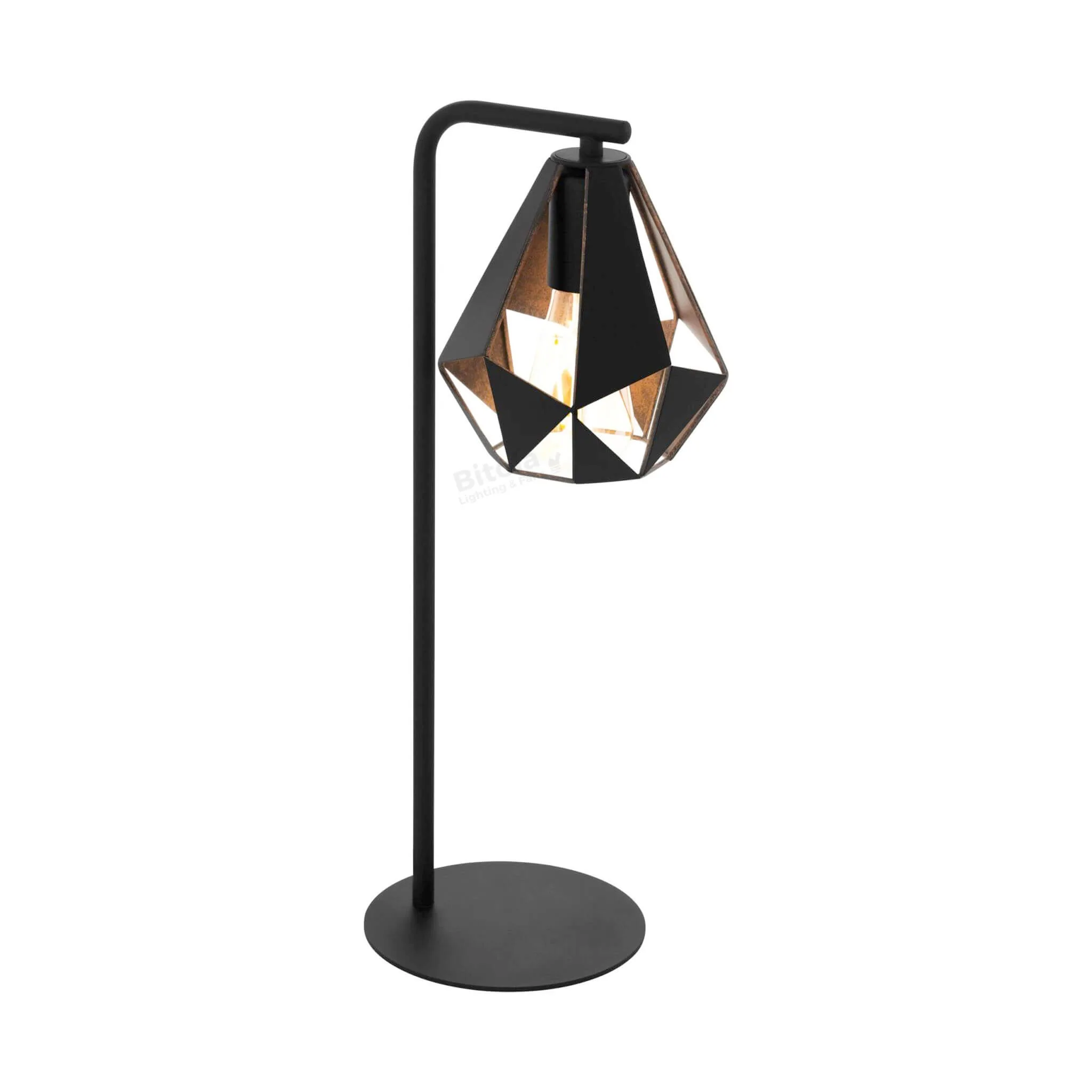Eglo Carlton 4 Table Lamp in Black / Copper