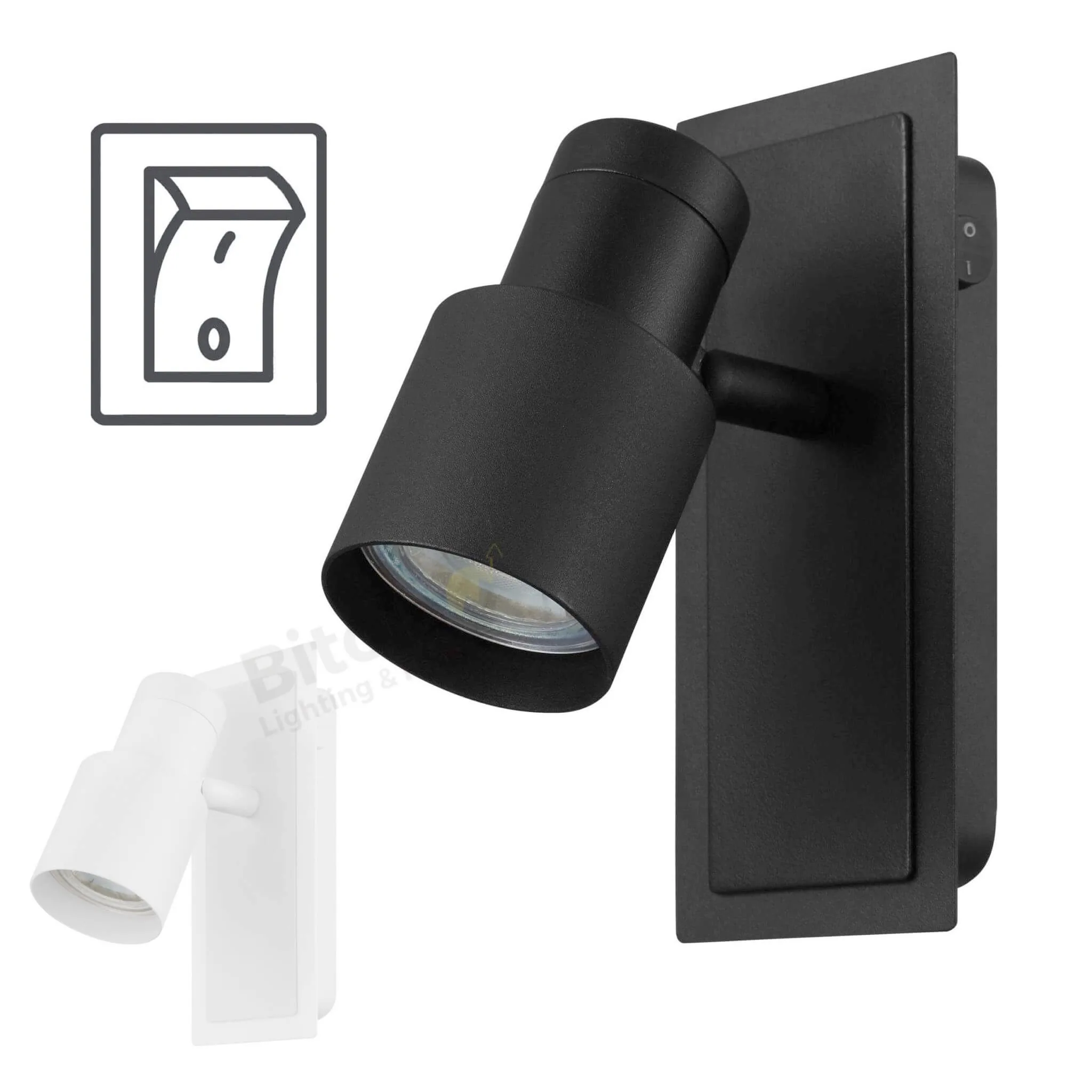 Eglo Davida 2 5w LED Switched 1 Light Interior Wall / Spotlight
