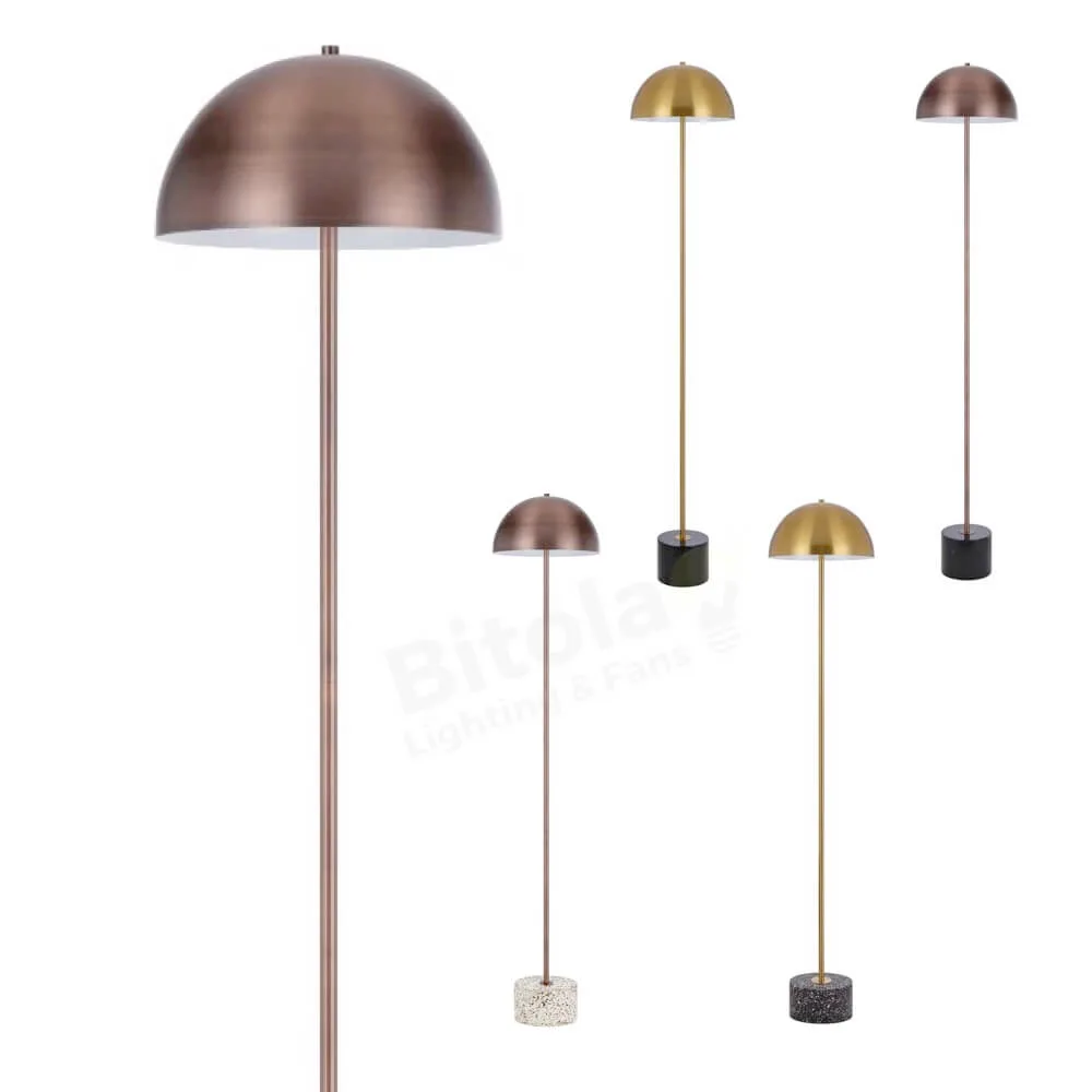Telbix Domez Floor Lamp with Terrazzo or Marble Base
