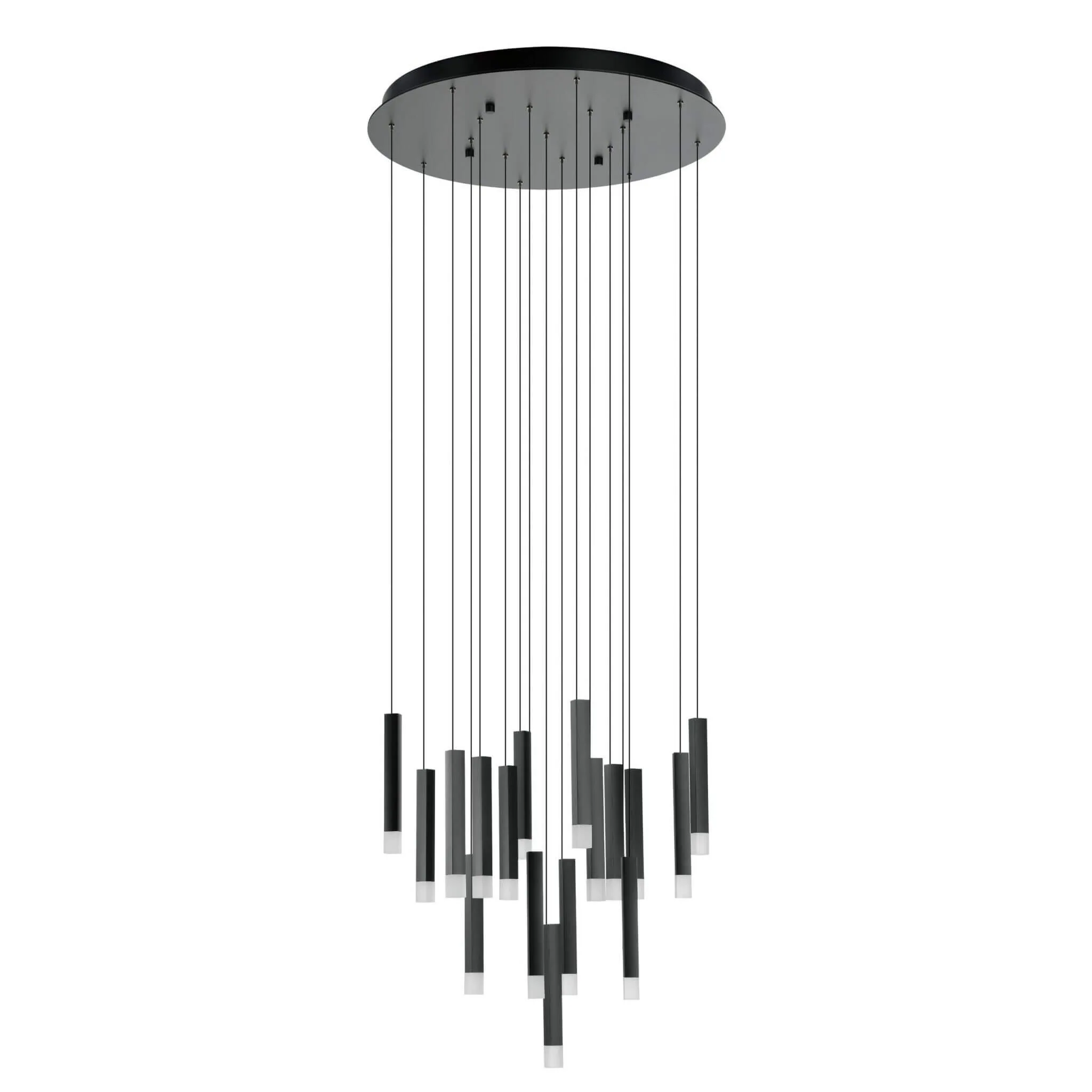 Eglo Estanerios 17 Light LED Cluster Ceiling Pendant in Black