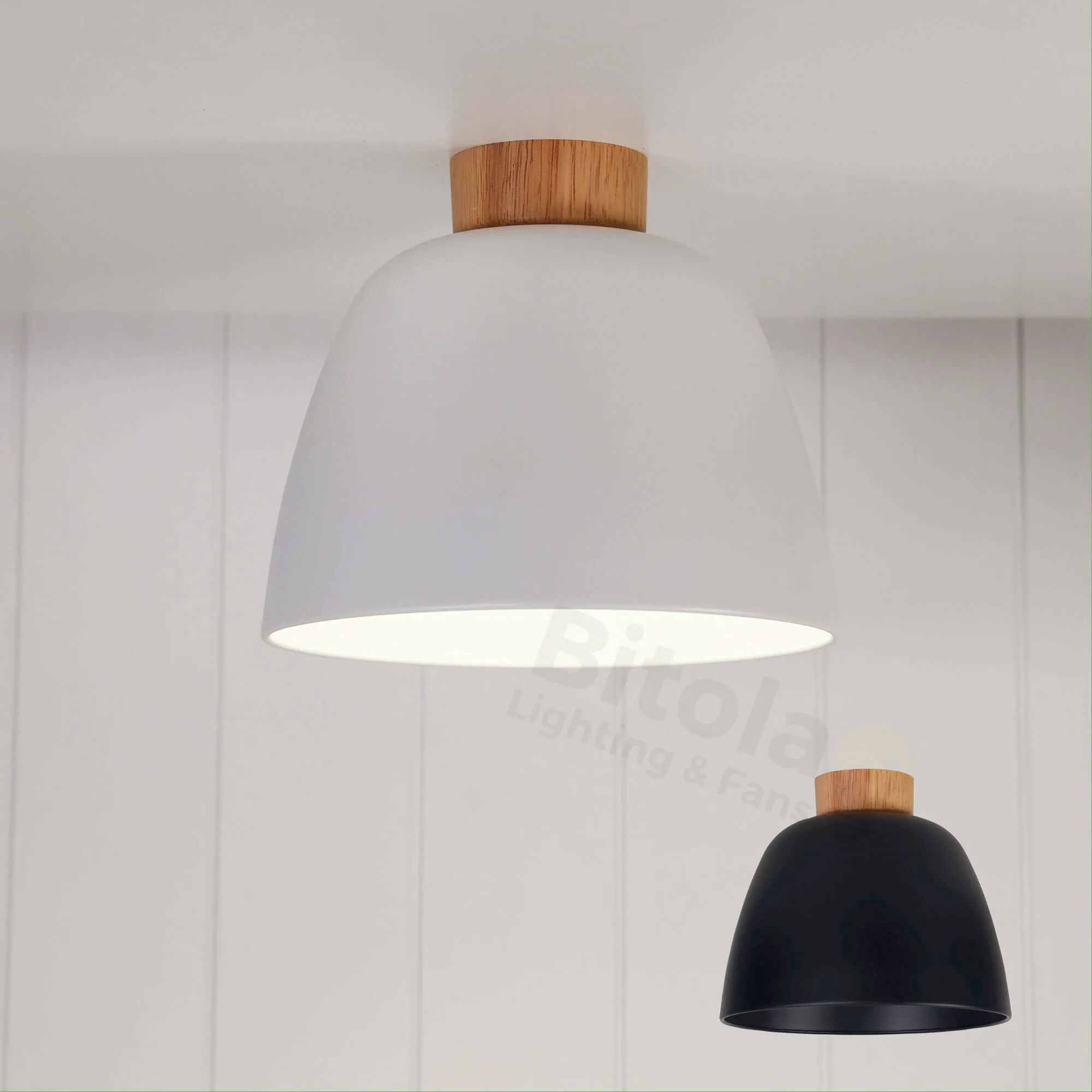 Oriel Tommy DIY Batten Fix Shade - Metal and Real Timber