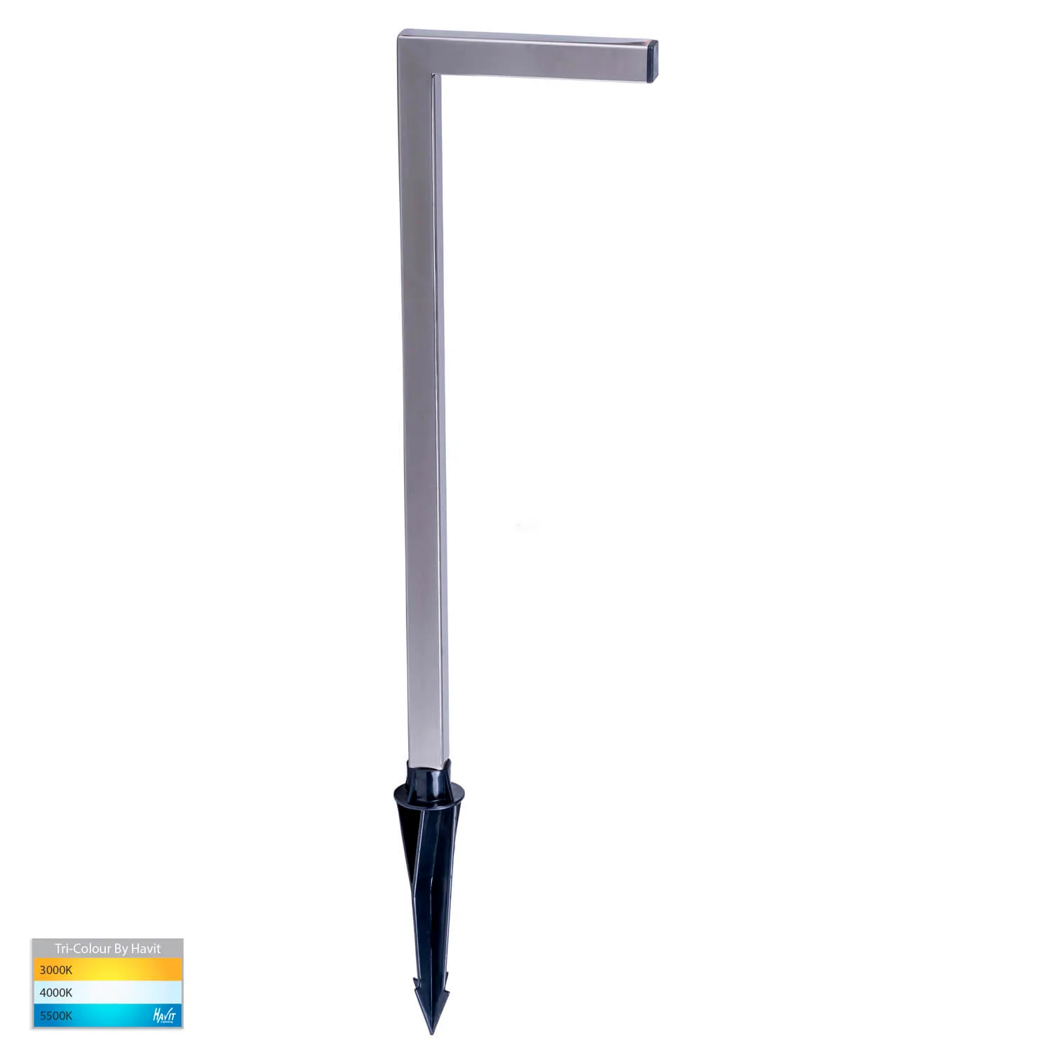 Havit Nedia HV1459T-SS316 316 Stainless Steel Square Tri-Colour 7w LED 12v Garden Spike Light