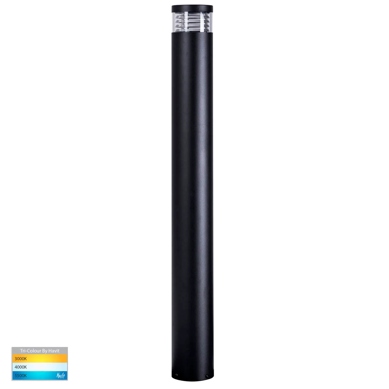 Havit Maxi Bollardd HV1618T-BLK Black Louvred LED Light - 900mm