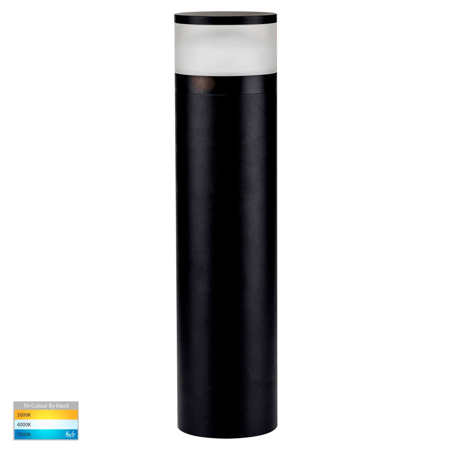 Havit Highlite HV1625T-BLK-24V Tri-Colour 24w LED Bollard Light in 24v - 600mm