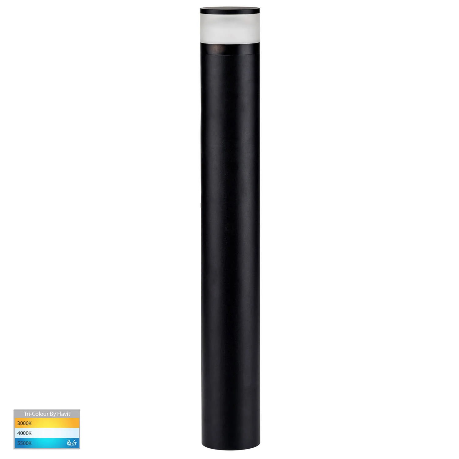 Havit Highlite HV1626T-BLK-24V Tri-Colour 24w LED Bollard Light in 24v - 1000mm