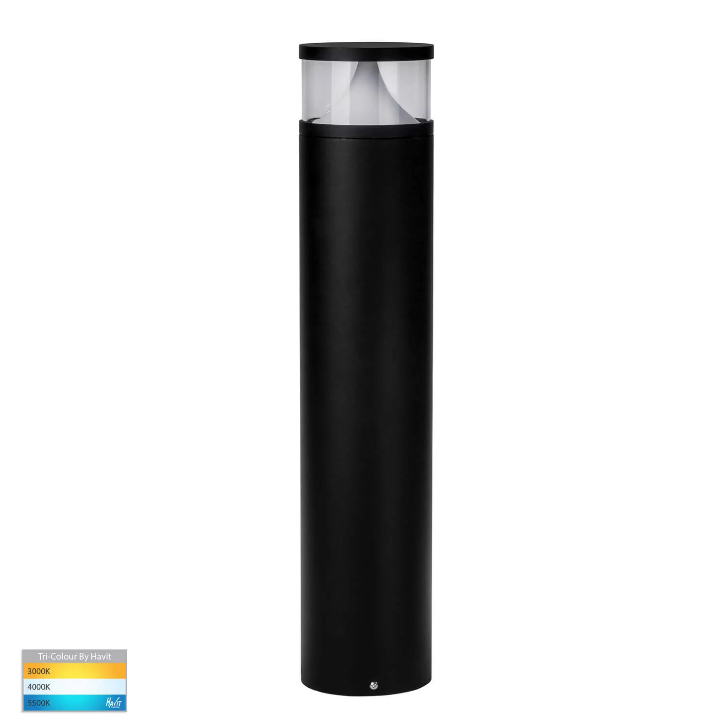 Havit Divad HV1628T-BLK-240V-RND Round 12w LED Bollard Light - 600mm