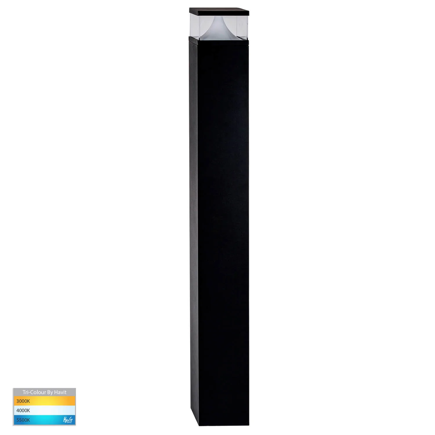 Havit Divad HV1629T-BLK-240V-SQ Square 12w LED Bollard Light - 1000mm