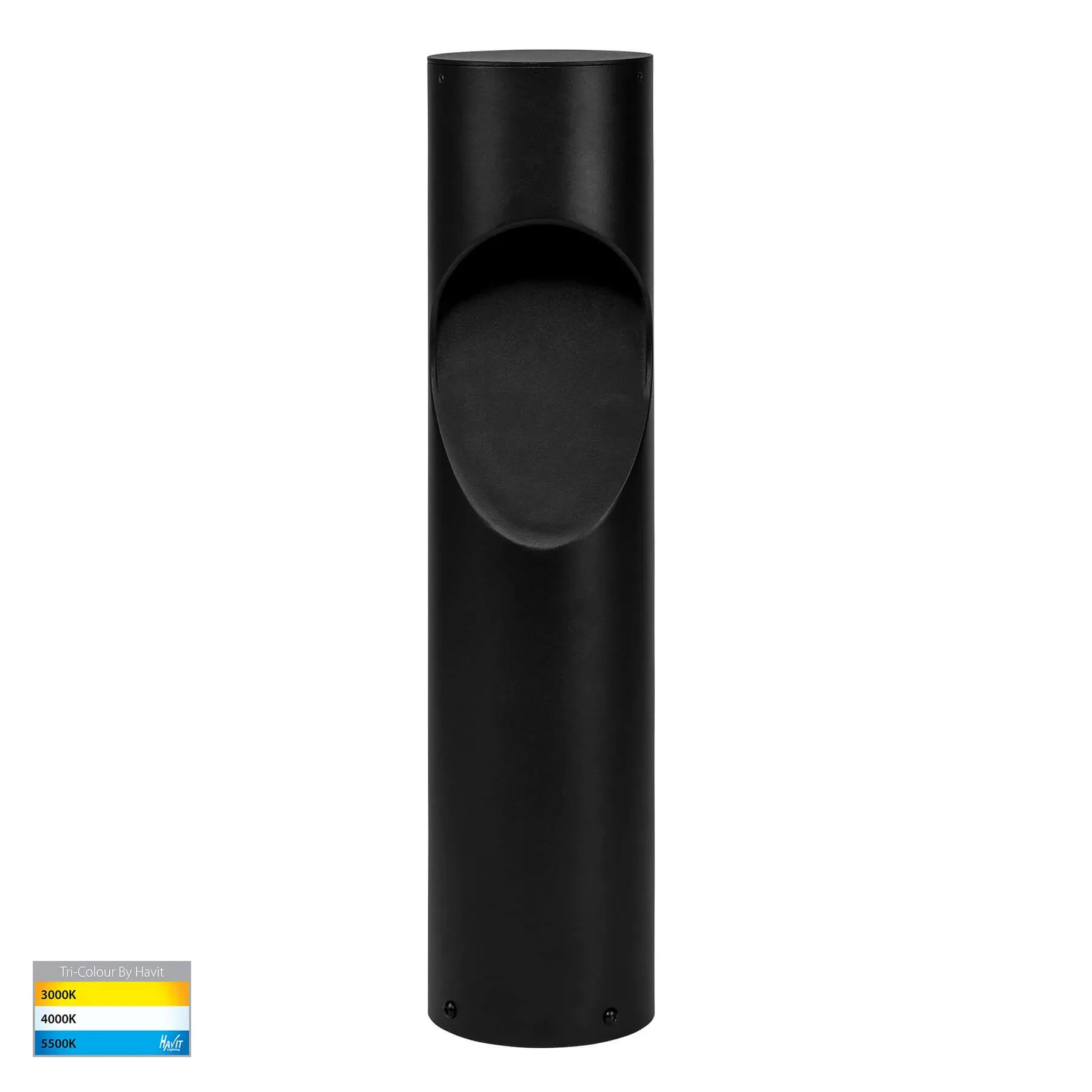 Havit Fedor HV1630T-BLK-RND Round 525mm Tri-Colour 12w LED Bollard Light