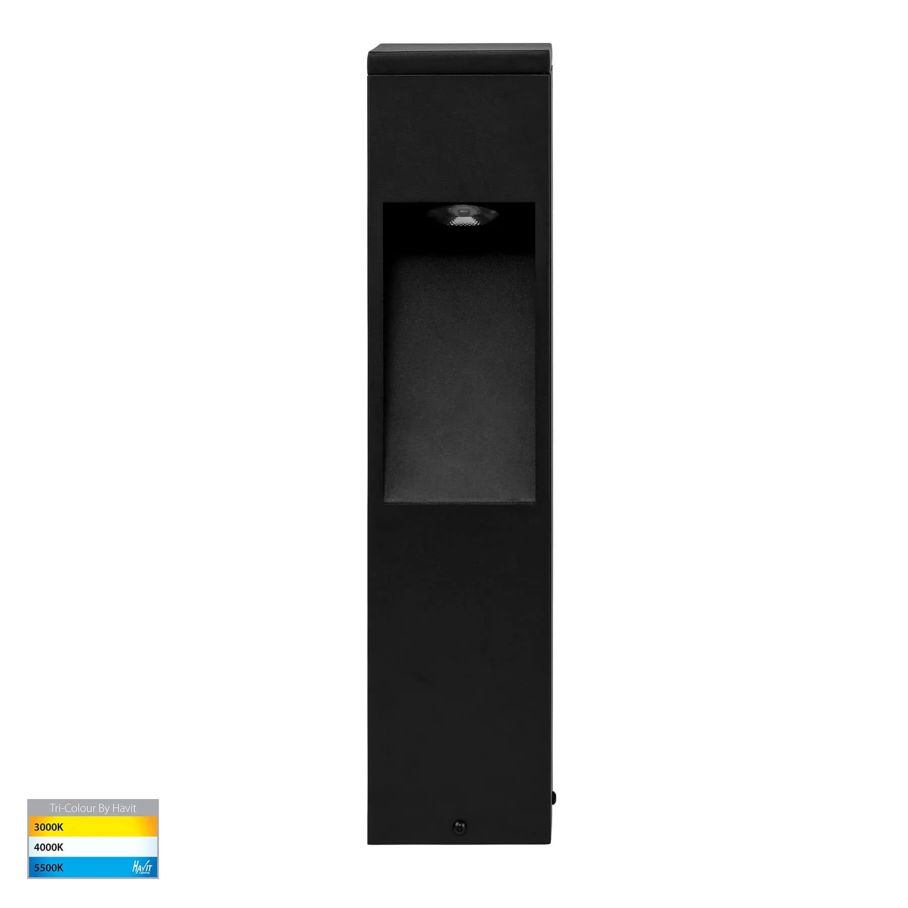 Havit Fedor HV1630T-BLK-SQ Square 525mm Tri-Colour 12w LED Bollard Light
