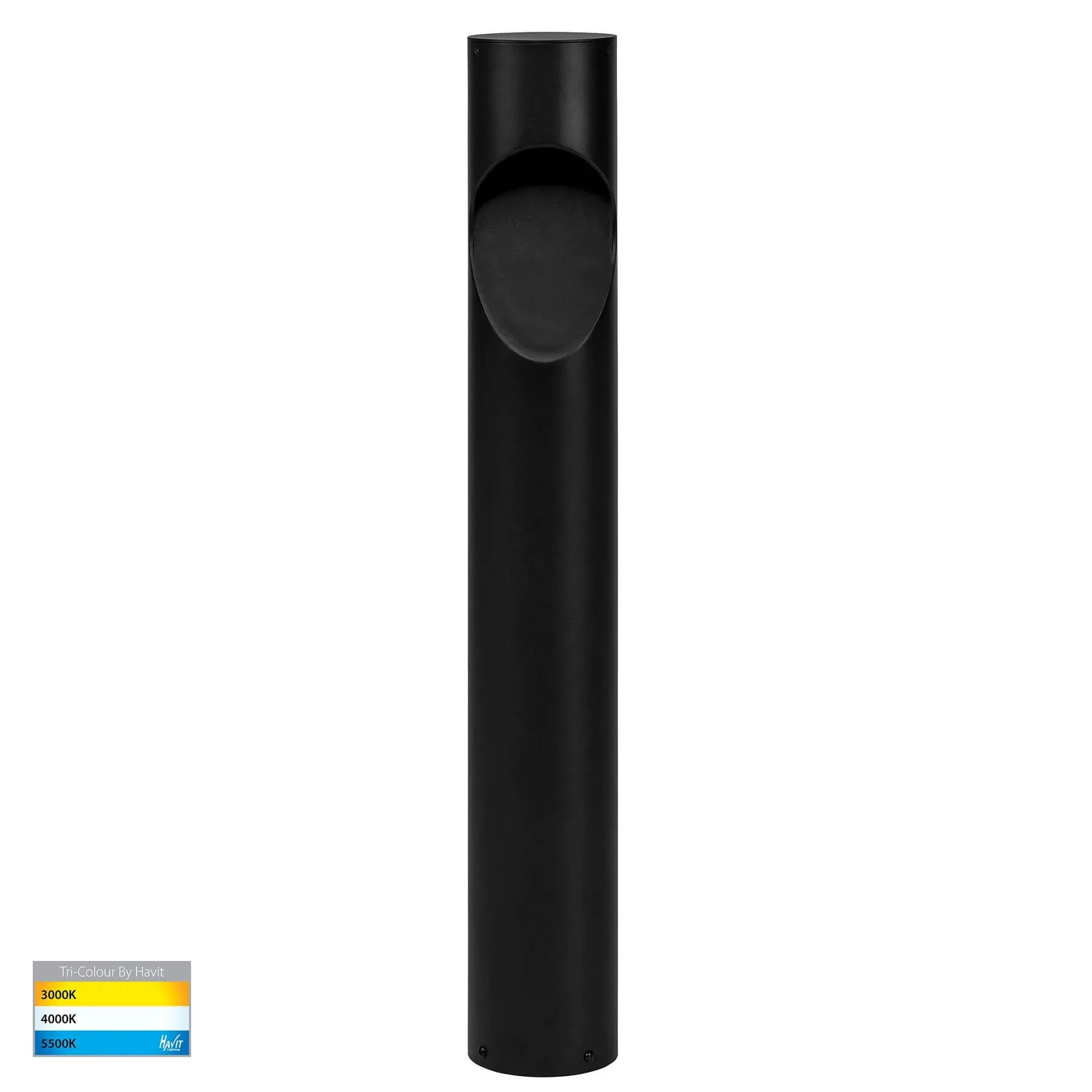 Havit Fedor HV1631T-BLK-RND Round 925mm Tri-Colour 12w LED Bollard Light