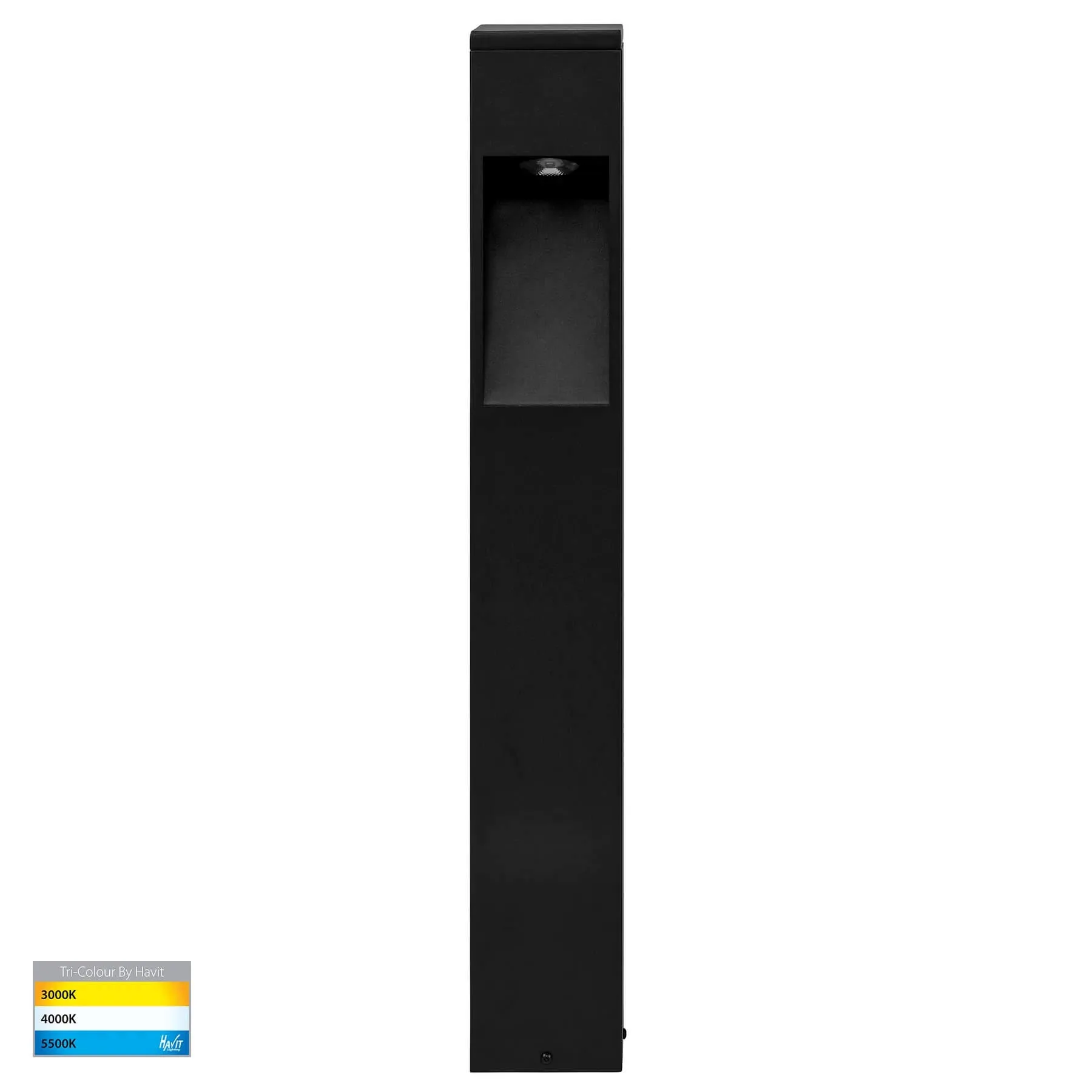 Havit Fedor HV1631T-BLK-SQ Square 925mm Tri-Colour 12w LED Bollard Light
