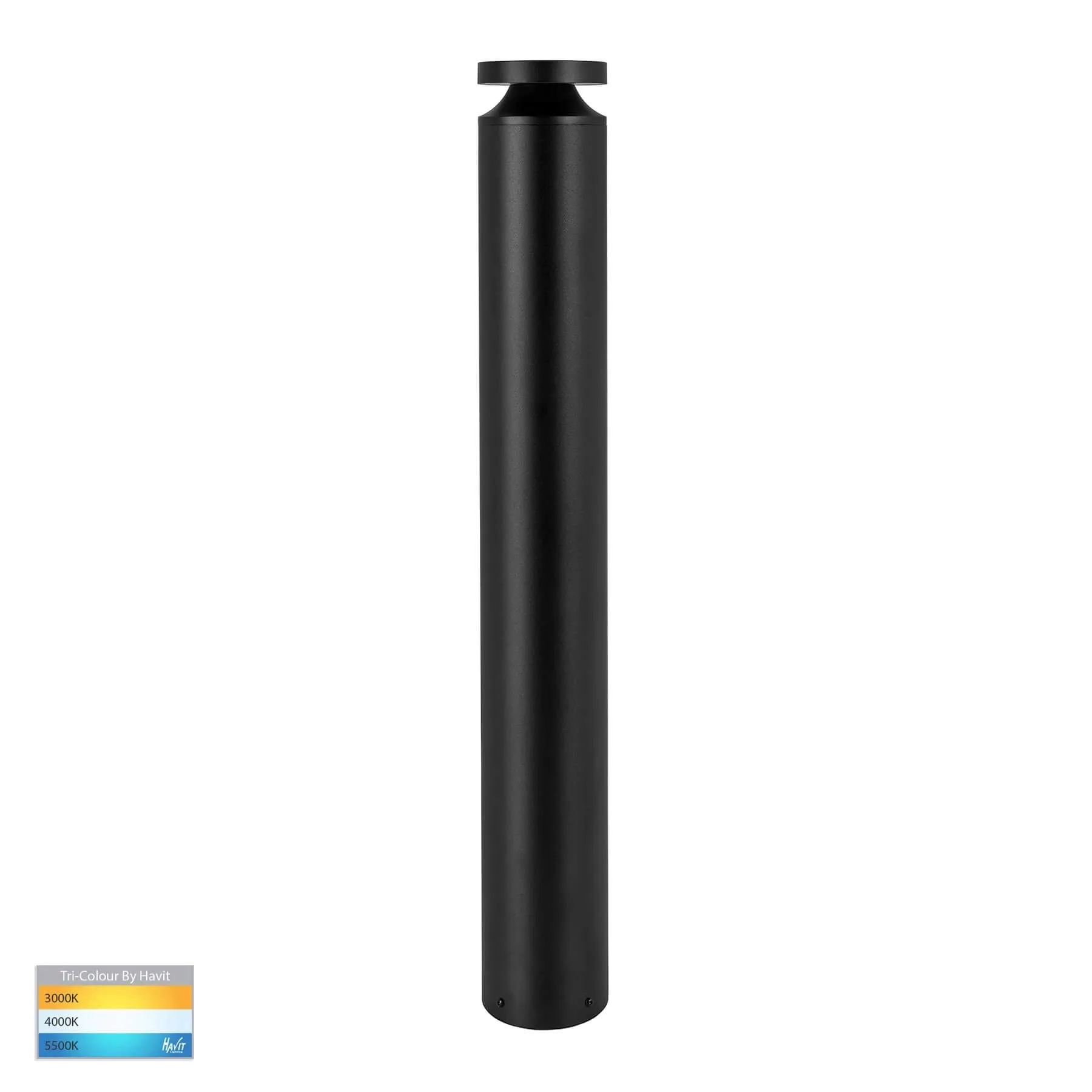 Havit Noray HV1639T-BLK Round 970mm Tri-Colour 12w LED Bollard Light