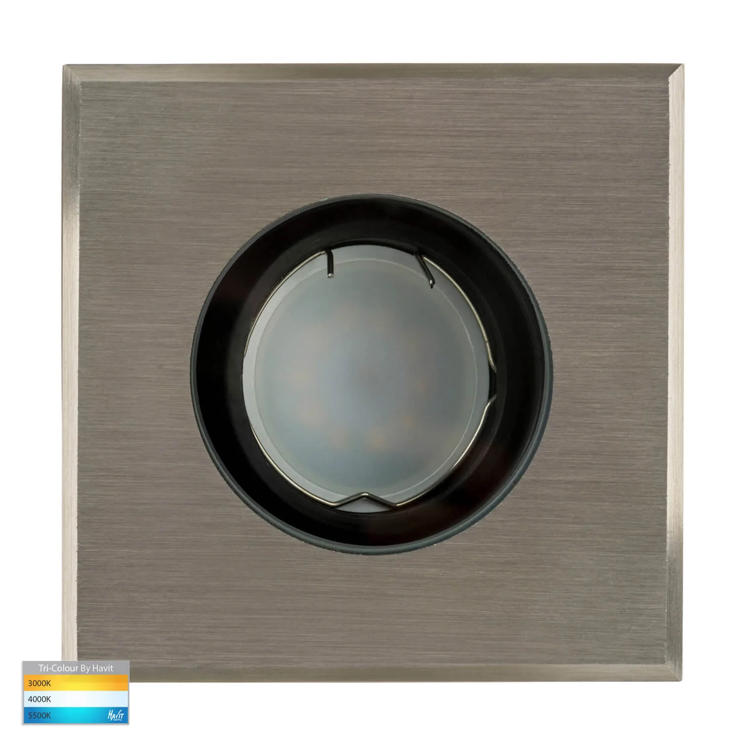 Havit Luta Square HV1825T-SQ 12v 316 Stainless Steel Tri-Colour 5w LED Inground Light
