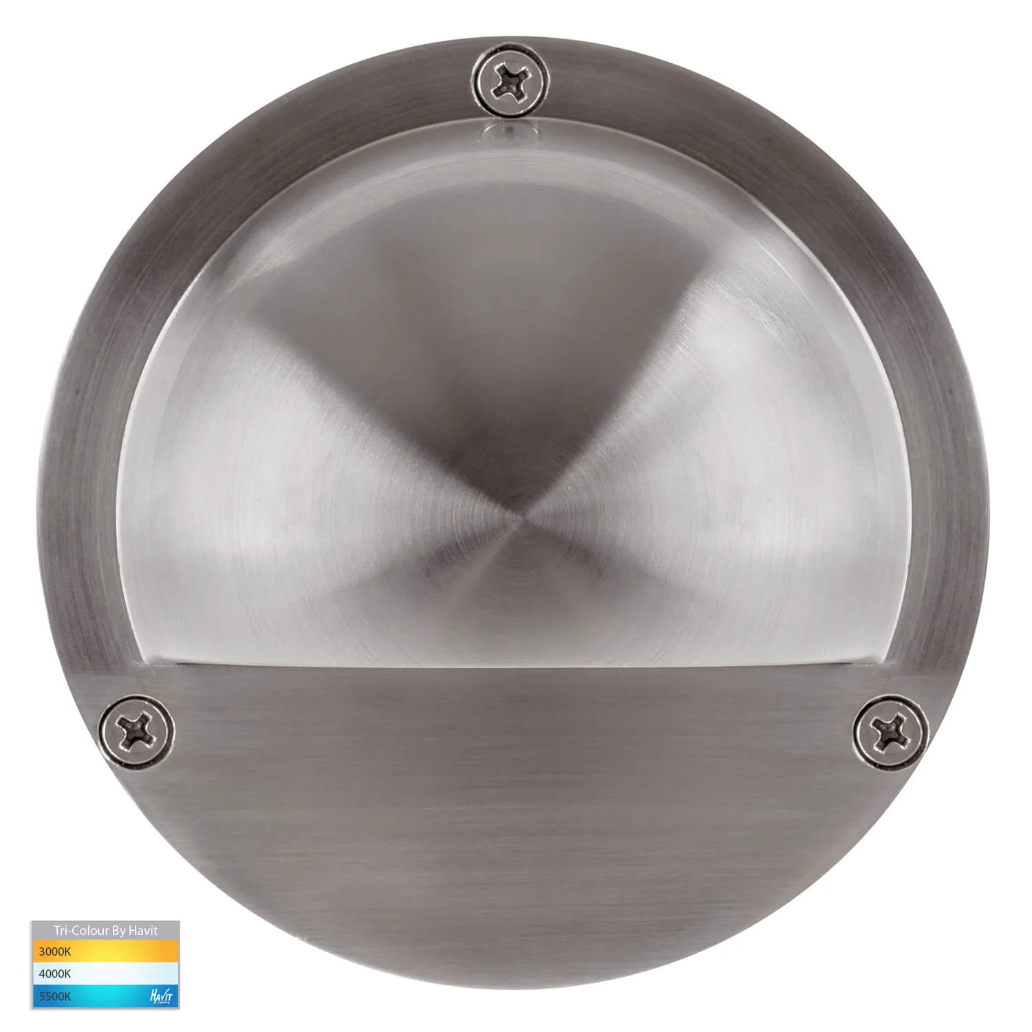 Havit Pinta HV2903T 316 Stainless Steel 240v Tri-Colour LED Step / Wall Light with Eyelid