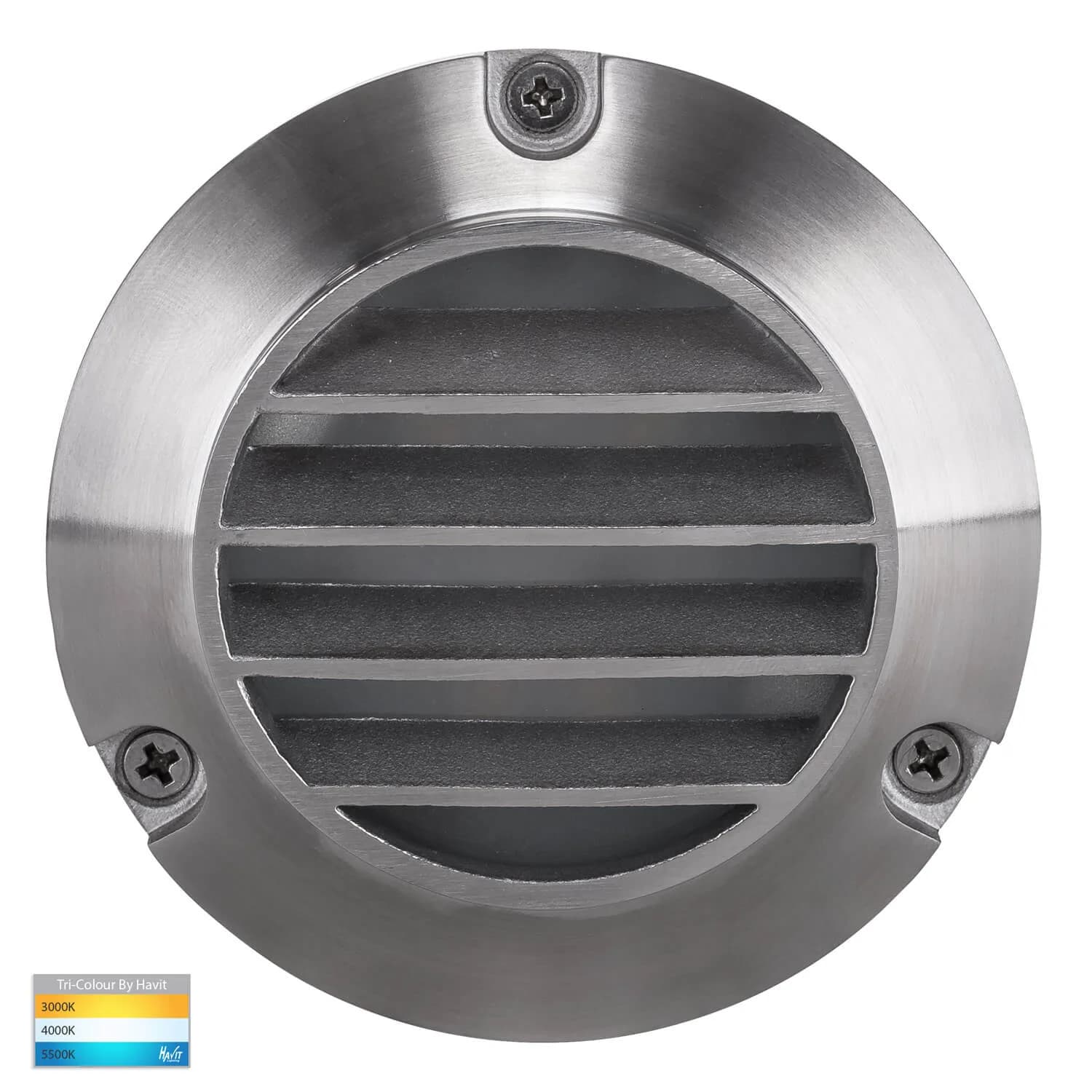 Havit Pinta HV2905T-12V 316 Stainless Steel Tri-Colour LED Louvered Grill Step / Wall Light